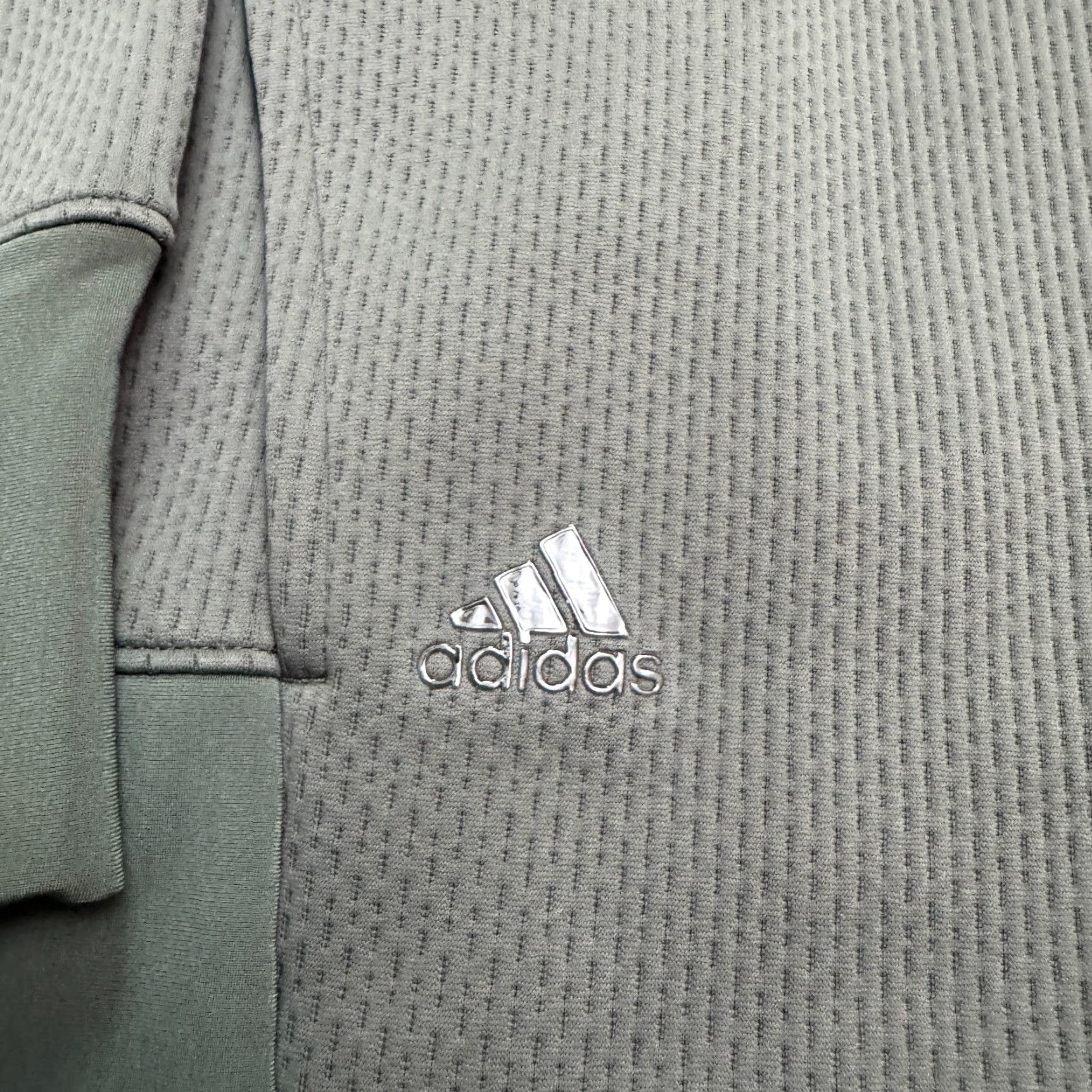 Adidas Adidas Climaheat Jacket Men's XL Gray Full Zip Pockets | All Seasons Sport Golf CrossFit Gym Performance Athletic Coat Size US XL / EU 56 / 4 - 5 Thumbnail