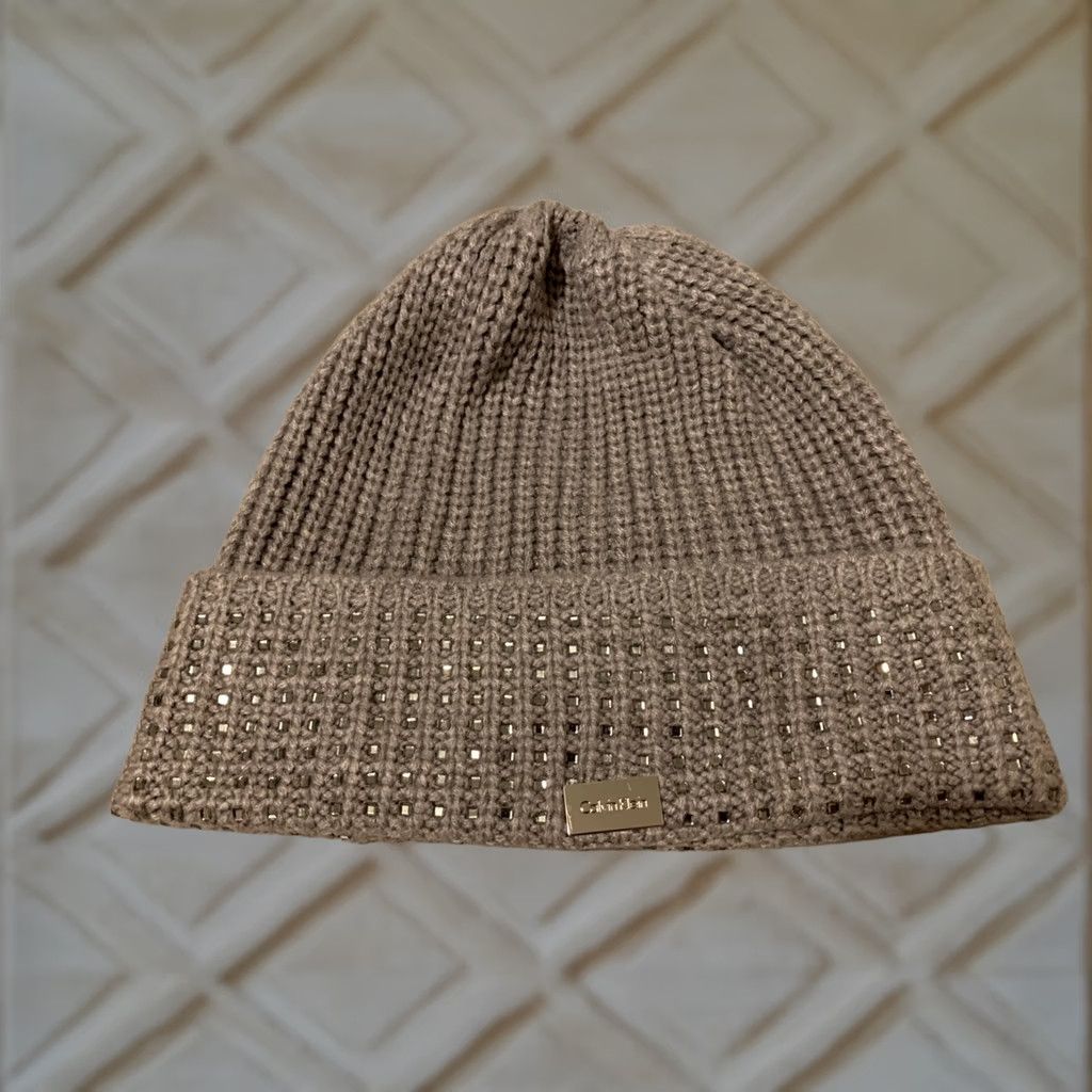 Calvin Klein Calvin Klein Beanie Women’s Gray One Size NWOT MSRP 36 Size ONE SIZE - 1 Thumbnail