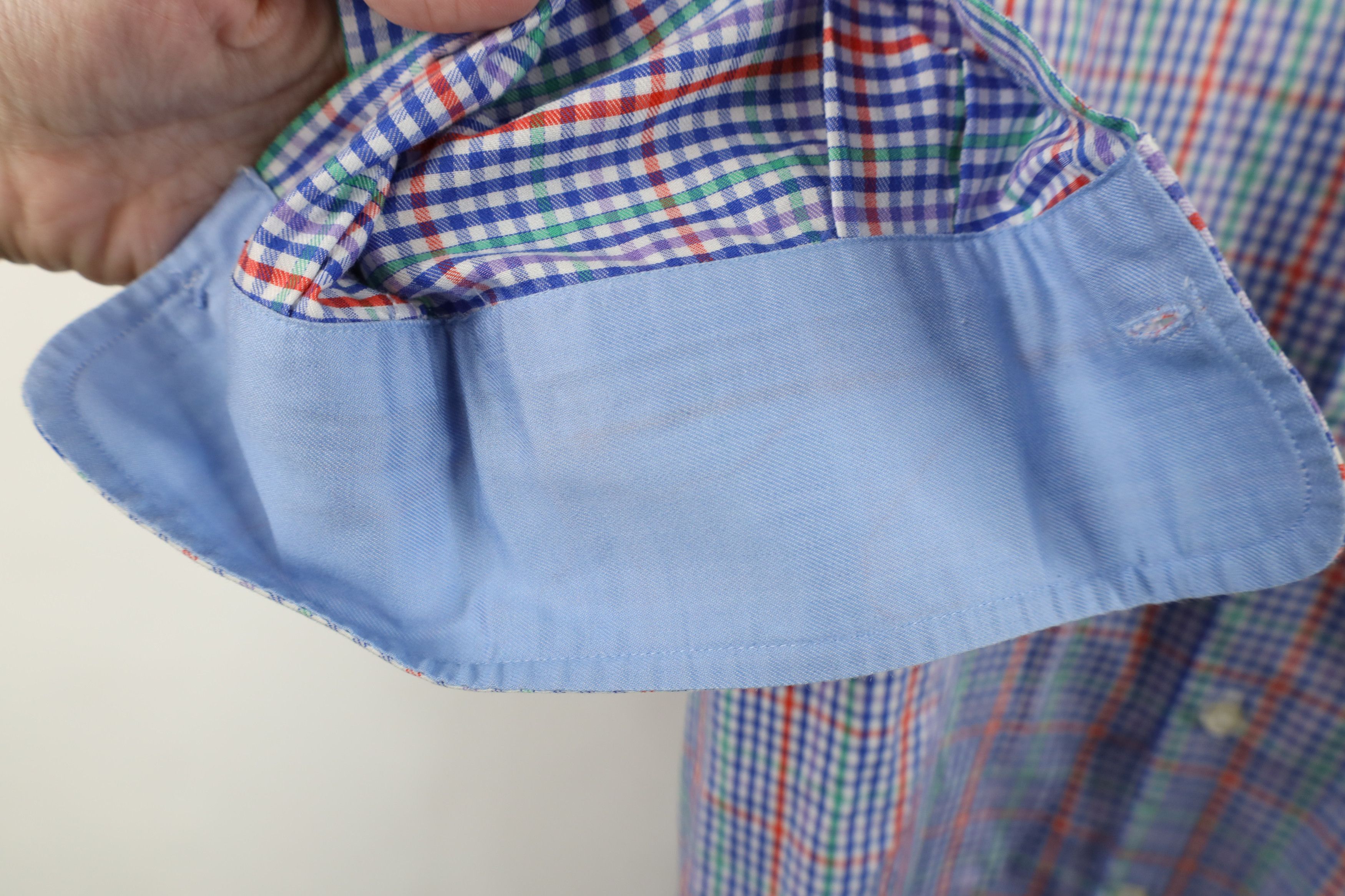 Charles Tyrwhitt Charles Tyrwhitt Fit Rainbow Plaid Collared Button Shirt Size US M / EU 48-50 / 2 - 6 Thumbnail