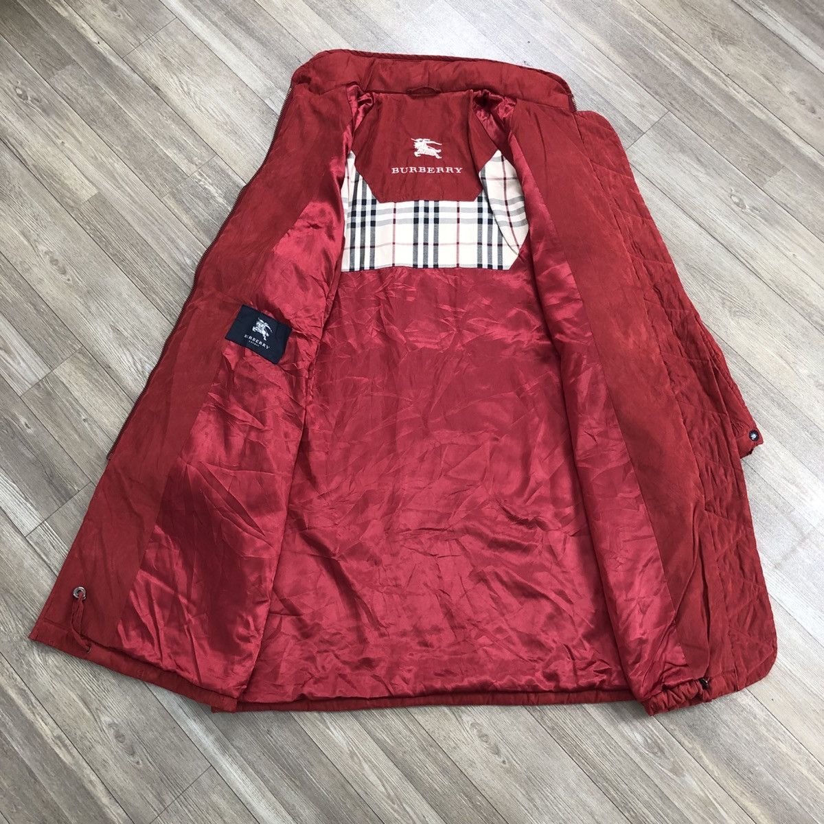 Burberry × Vintage Luxury Burberry London Nova Check Logo Long Coat Jacket Size US XL / EU 56 / 4 - 4 Thumbnail