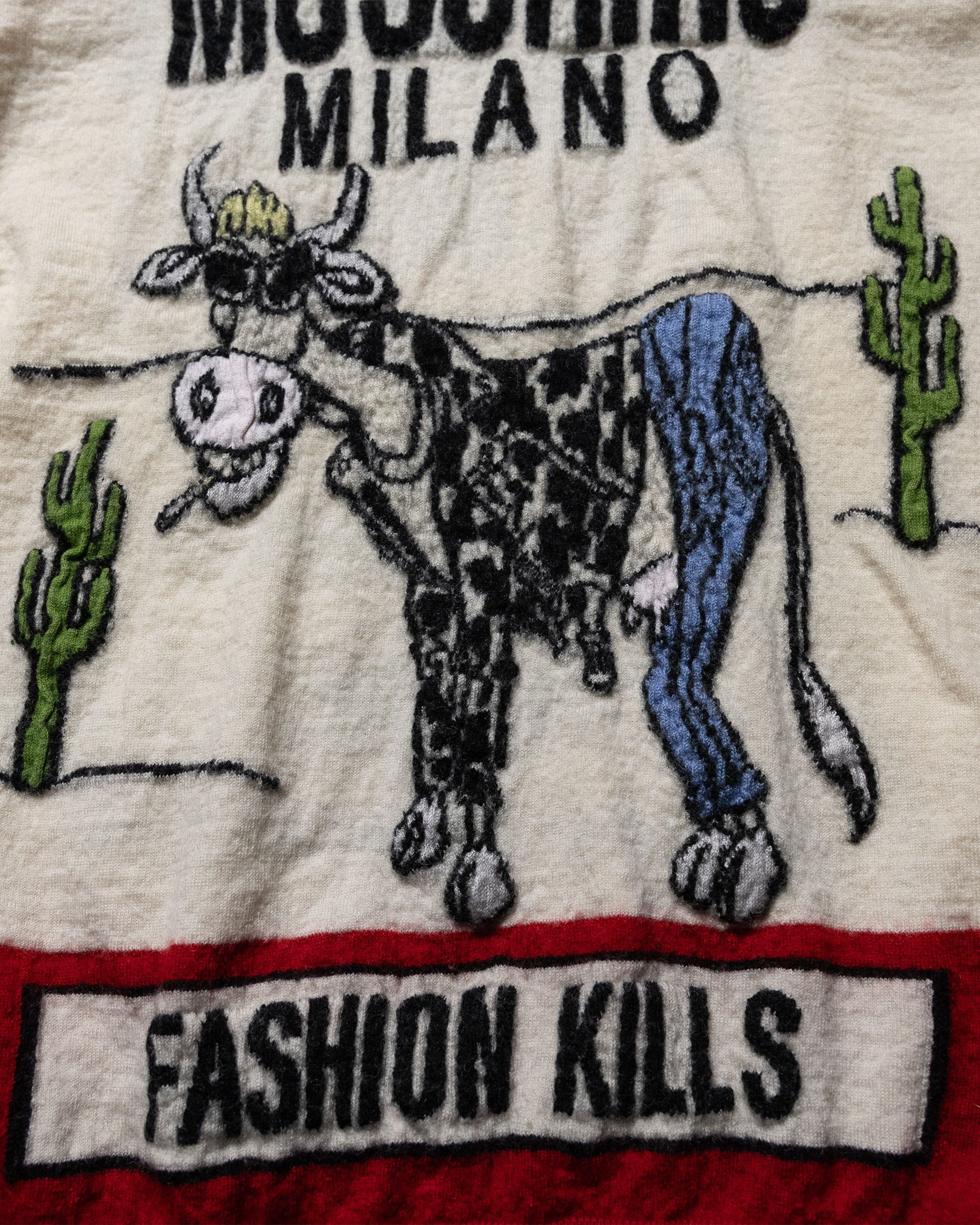 Moschino Moschino A/W 16 "Fashion Kills" Wool Sweater Size S / US 4 / IT 40 - 8 Thumbnail