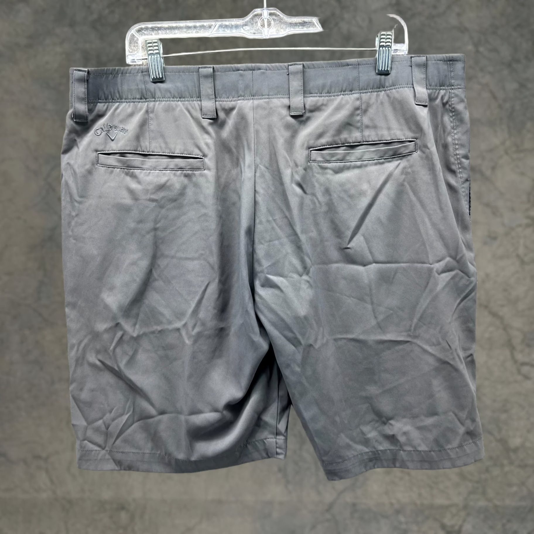 Callaway Callaway Shorts Mens 38 Gray Chino Flat Front Knit Stretch Golf Polyester Size US 38 / EU 54 - 1 Thumbnail