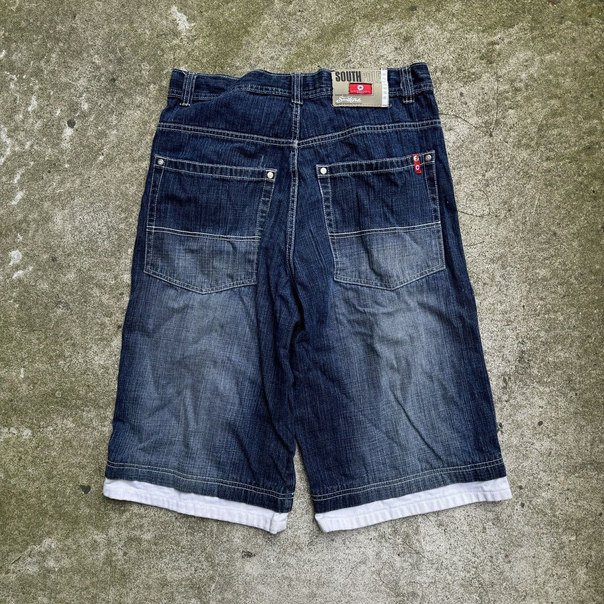 Southpole Y2K Southpole Faded Skater Jean Shorts ERD Grunge Thrashed Size US 32 / EU 48 - 2 Thumbnail