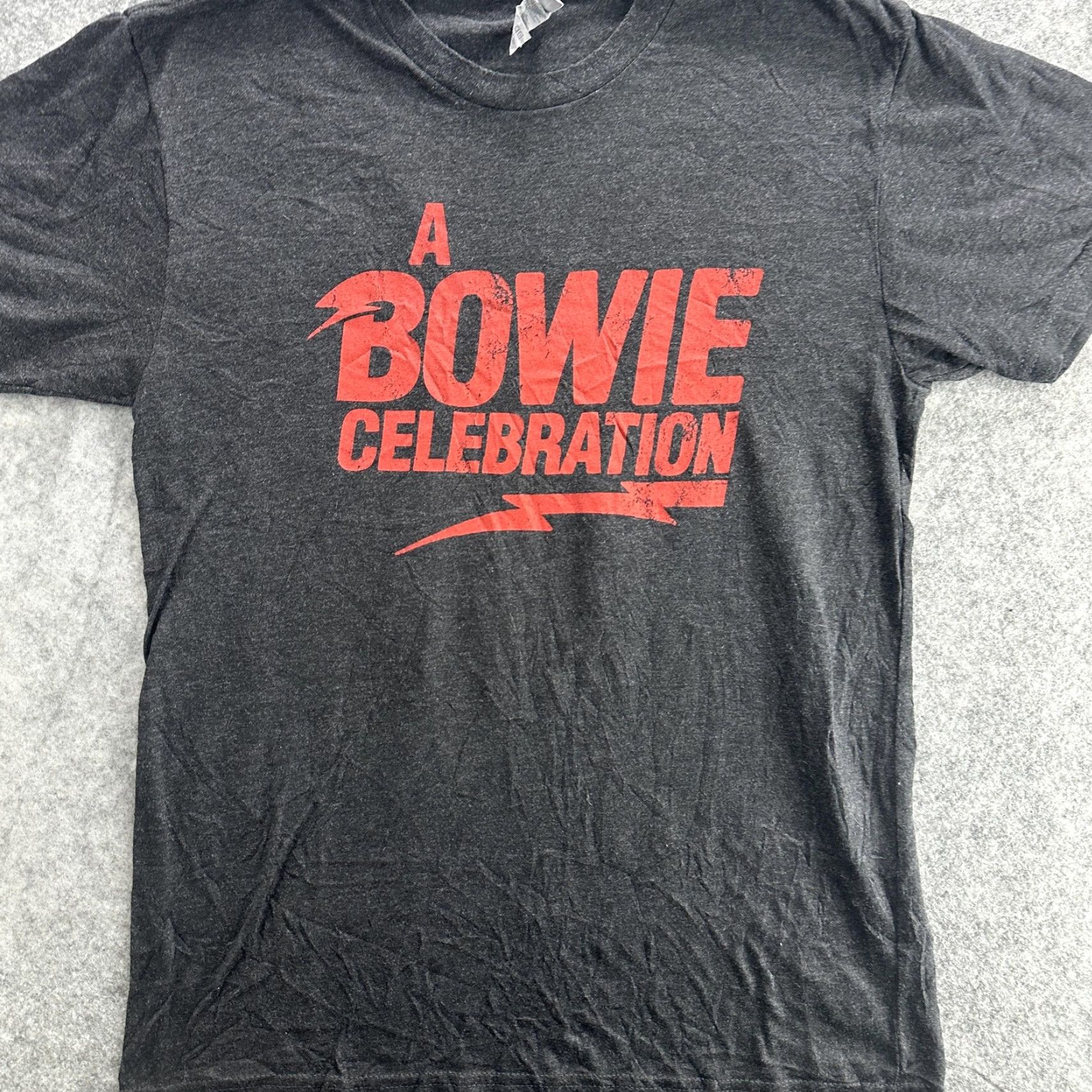 Next Level A Bowie Celebration Shirt Mens Medium Black Next Level Band Concert Tee Music Shirt Size US M / EU 48-50 / 2 - 3 Thumbnail