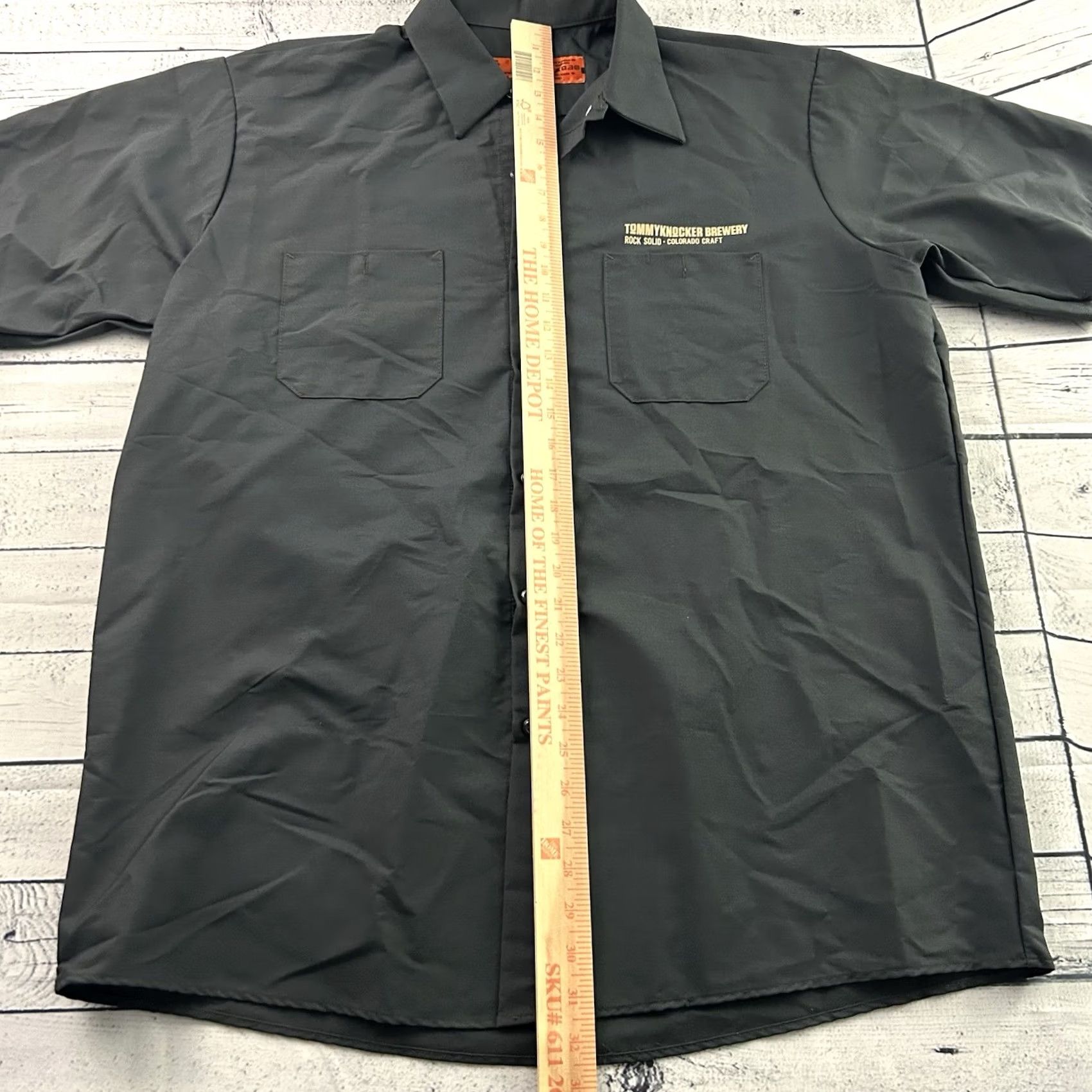 Red Kap Red Kap Tommyknocker Brewery Short Sleeve Button-Front Shirt Mens XL Gray Size US XL / EU 56 / 4 - 4 Thumbnail