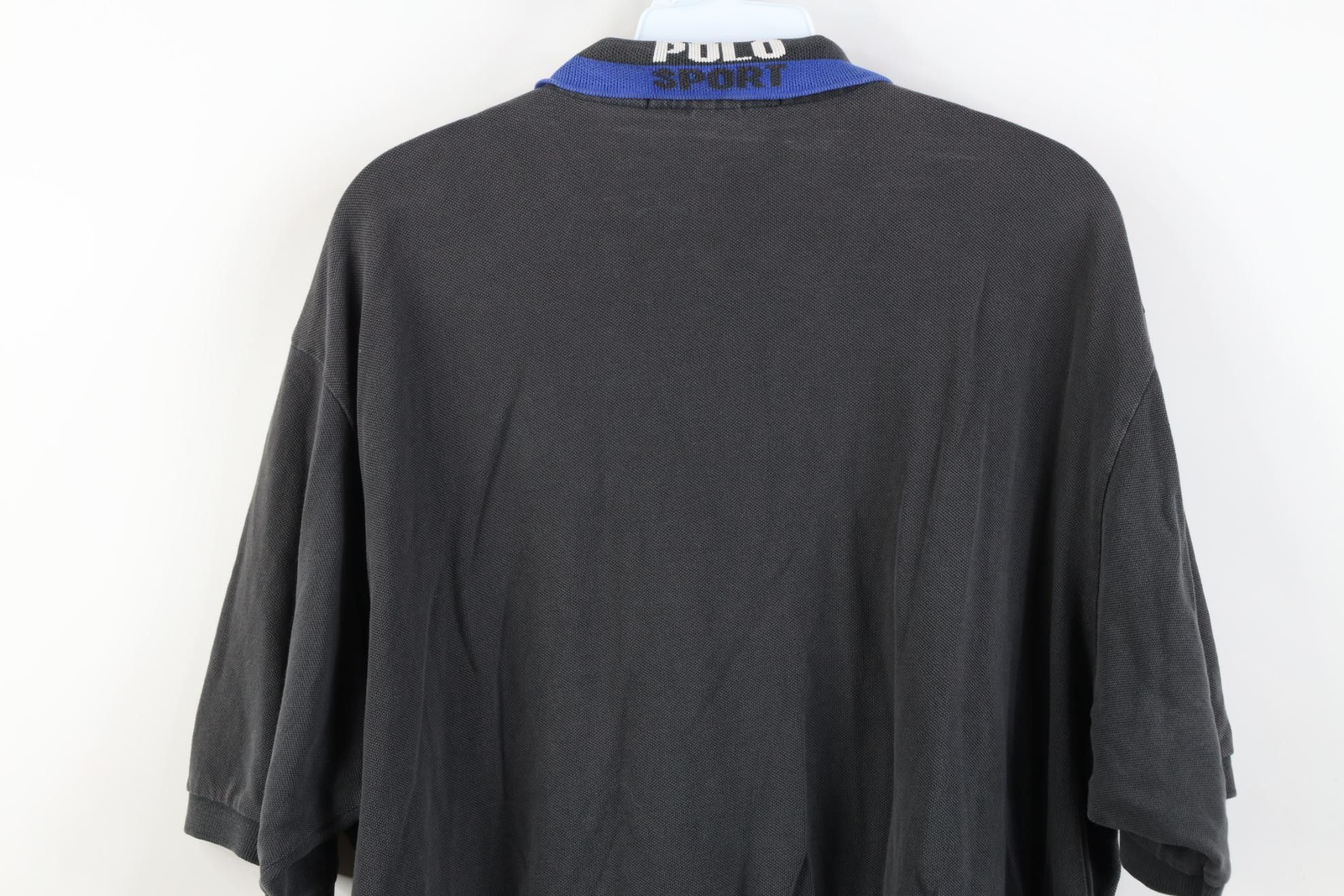 Polo Ralph Lauren Vintage 90s Polo Sport Ralph Lauren Golf Polo Shirt Black Size US XL / EU 56 / 4 - 14 Thumbnail