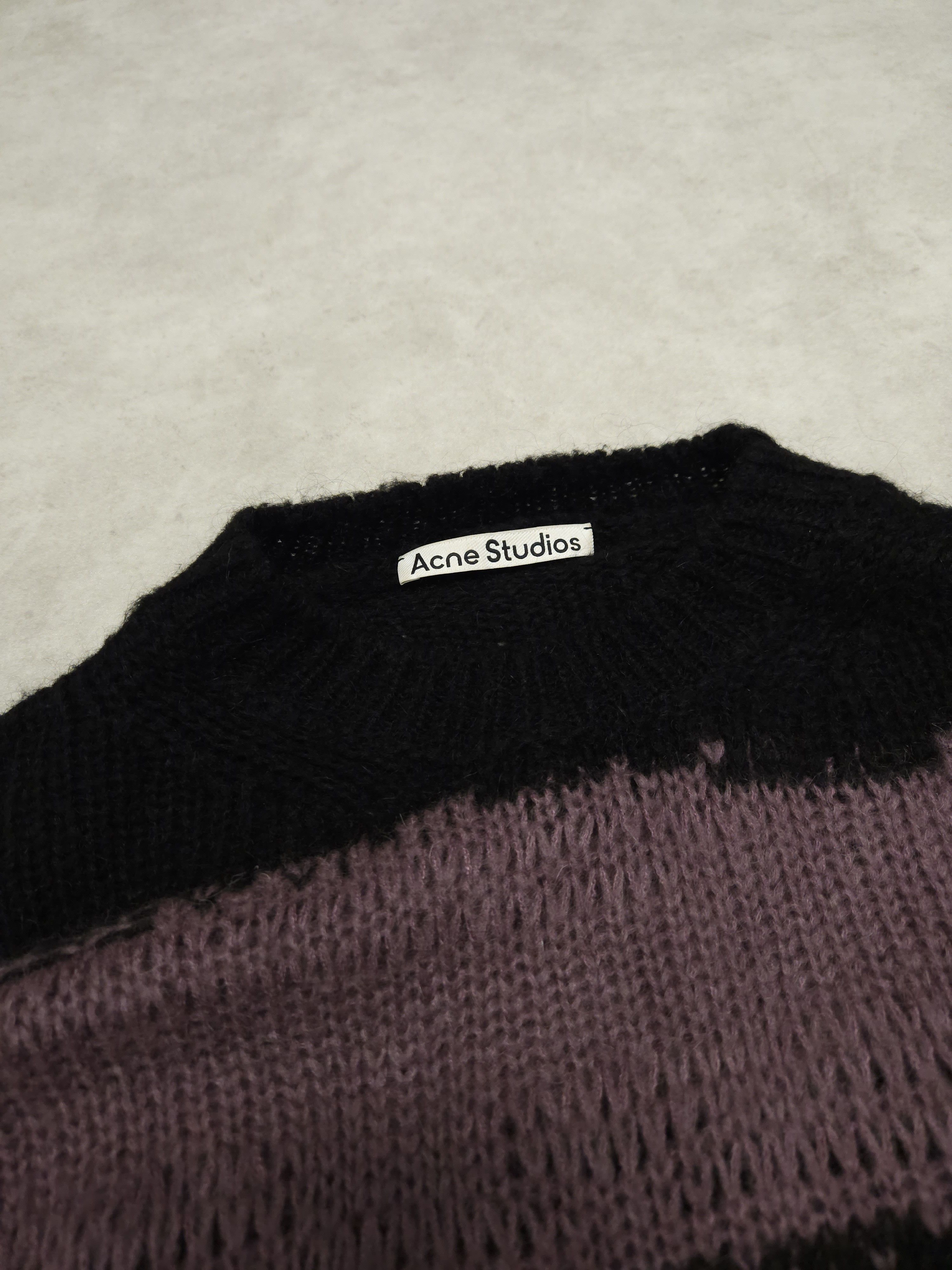 Acne Studios Acne studios distressed striped mohair knit Size US M / EU 48-50 / 2 - 7 Thumbnail