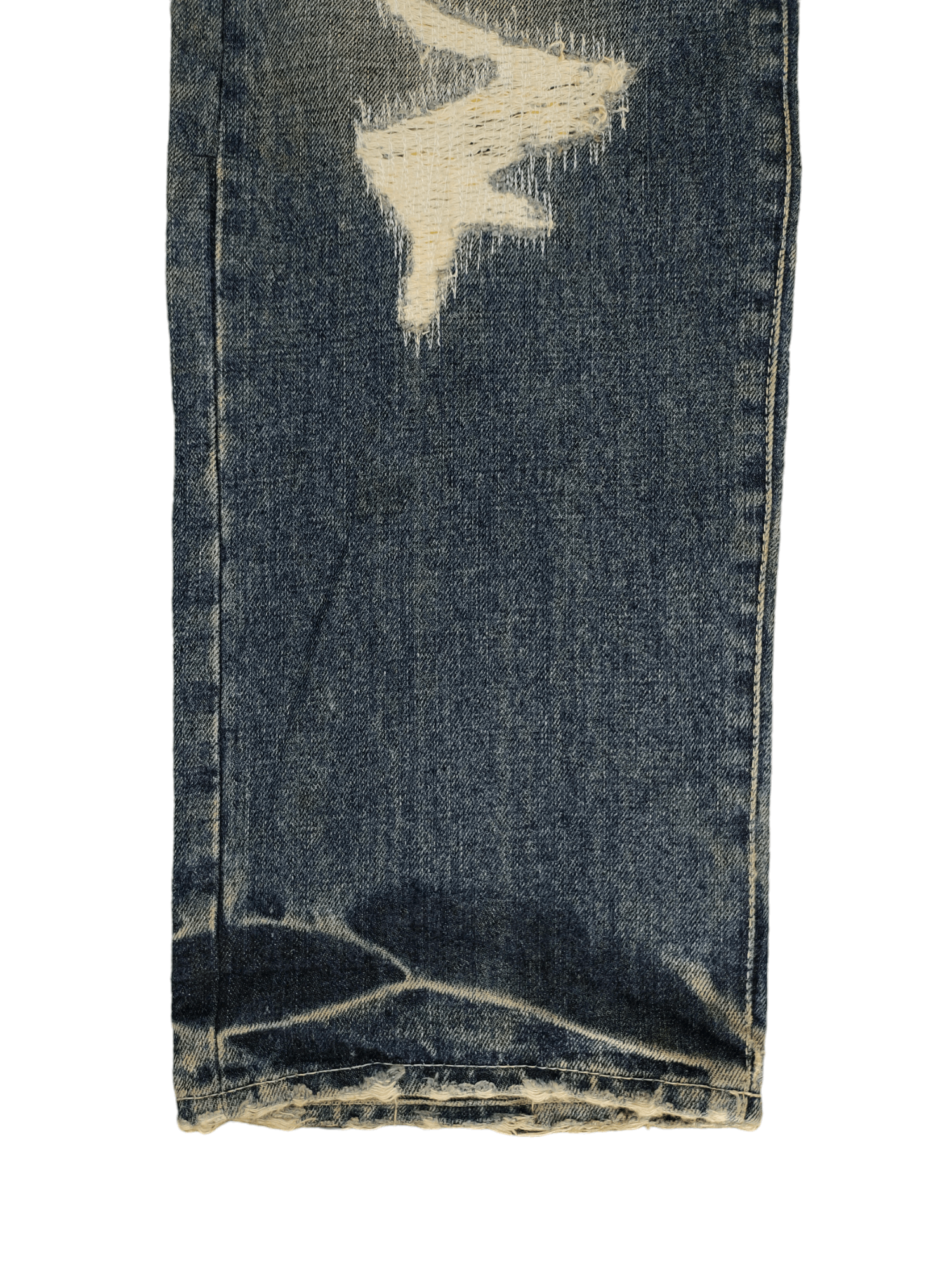 Kapital Vintage Andsuns Japan Clawmark Distress Repaired LooseJeans Size US 34 / EU 50 - 9 Thumbnail