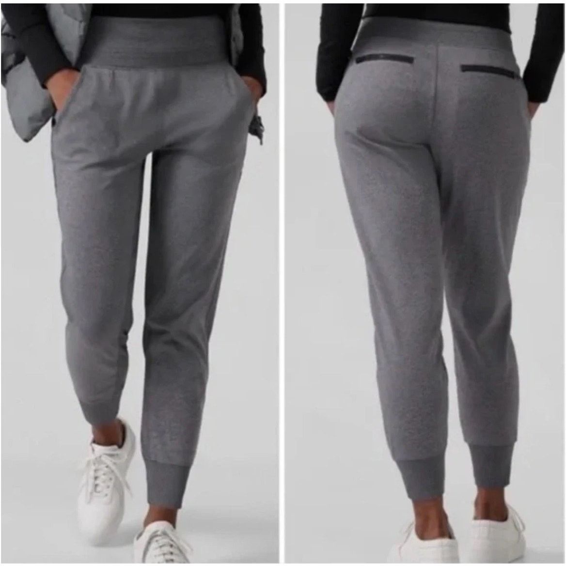 Athleta Athleta Venice High Waisted Jogger Pants Shadow Grey Medium Size 28" / US 6 / IT 42 - 1 Thumbnail