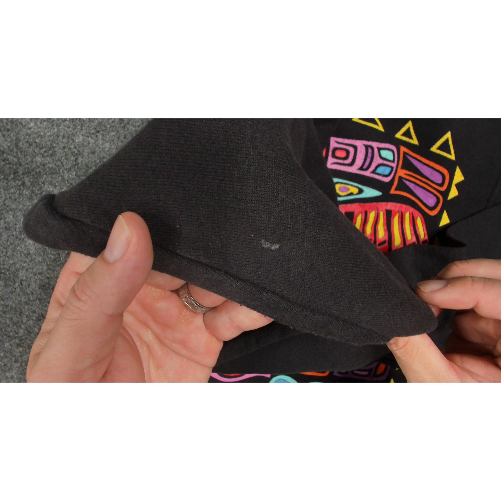 Hanes Hanes VTG 1991 Neon Geometric Thunderbird Sweatshirt USA Size US M / EU 48-50 / 2 - 7 Thumbnail