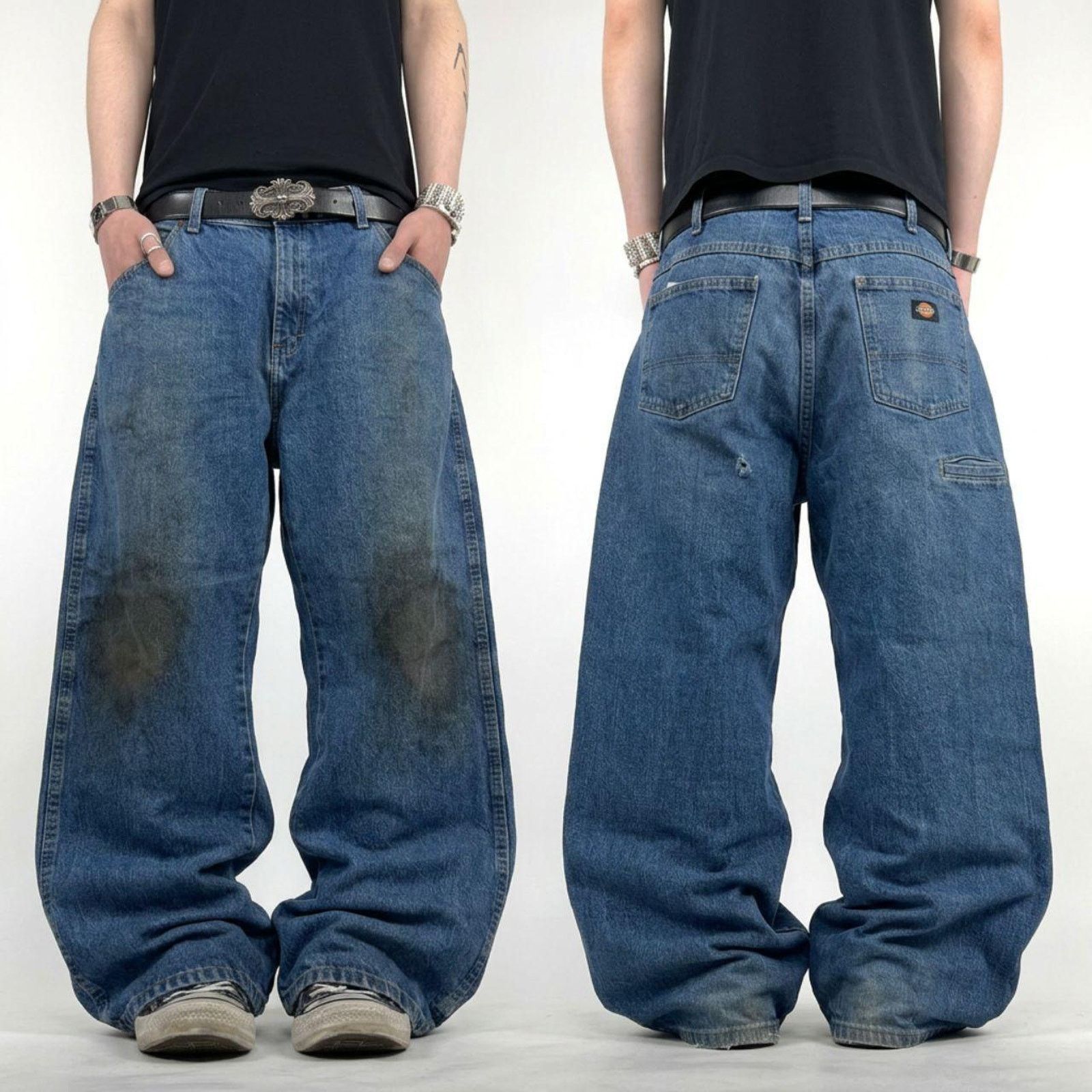 Dickies × Streetwear × Vintage Crazy Indigo 🔥 Dickies Baggy Jeans