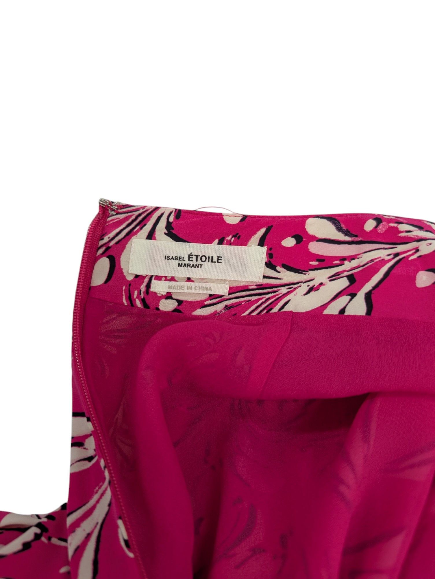 Isabel Marant Etoile Fuchsia Pink Printed Skirt Size 25" / US 0 / IT 36 - 5 Thumbnail