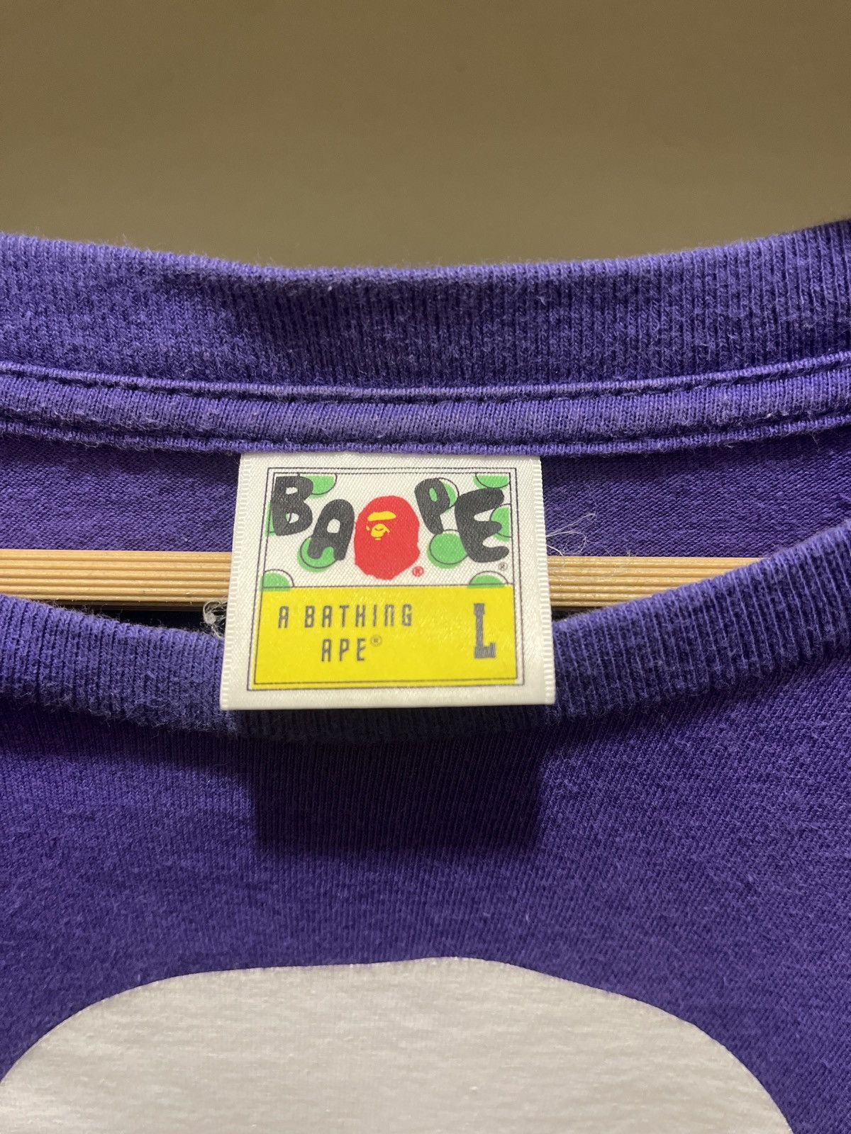 Bape Bape purple T shirt Size US L / EU 52-54 / 3 - 3 Thumbnail