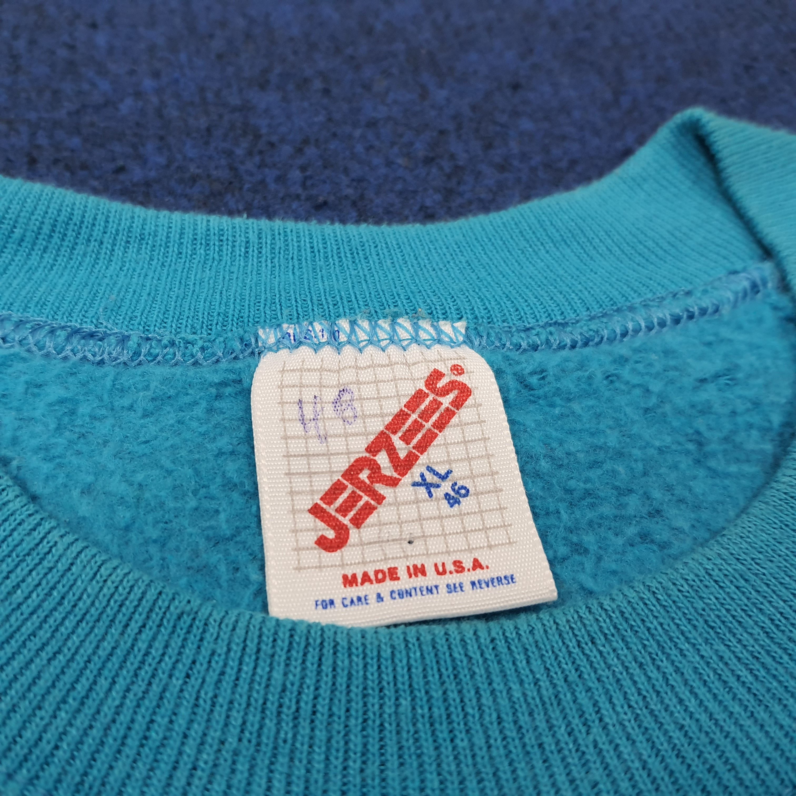 Jerzees Vintage Fishing Art 90s Sweatshirt C225N3 Size US M / EU 48-50 / 2 - 5 Thumbnail