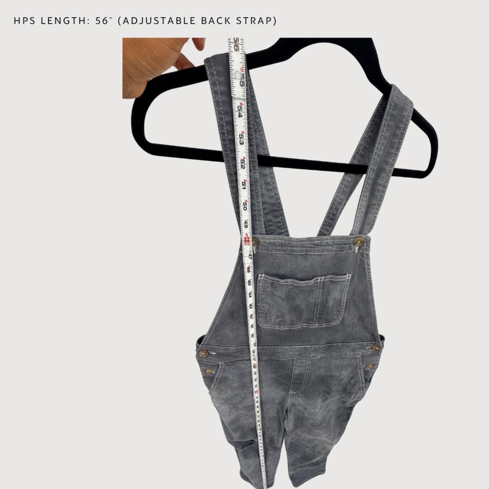 Other Anthro Pilcro Tie Dye Overalls Grey Cropped 29 Size 29" - 6 Thumbnail