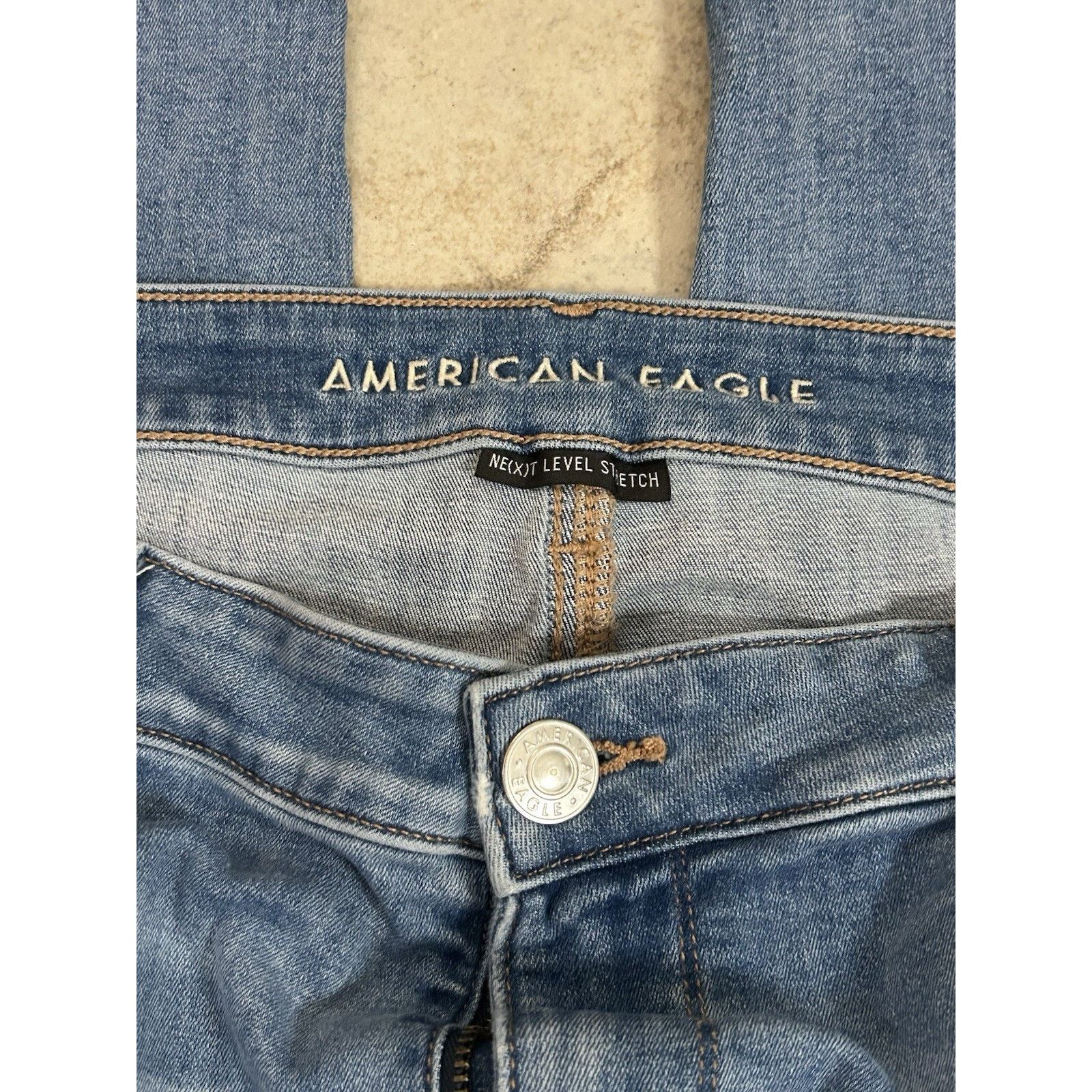 American Eagle Outfitters American Eagle Wmn Jeans Skinny Jeans 18s Next Level Stretch Size 40" / US 18 - 3 Thumbnail