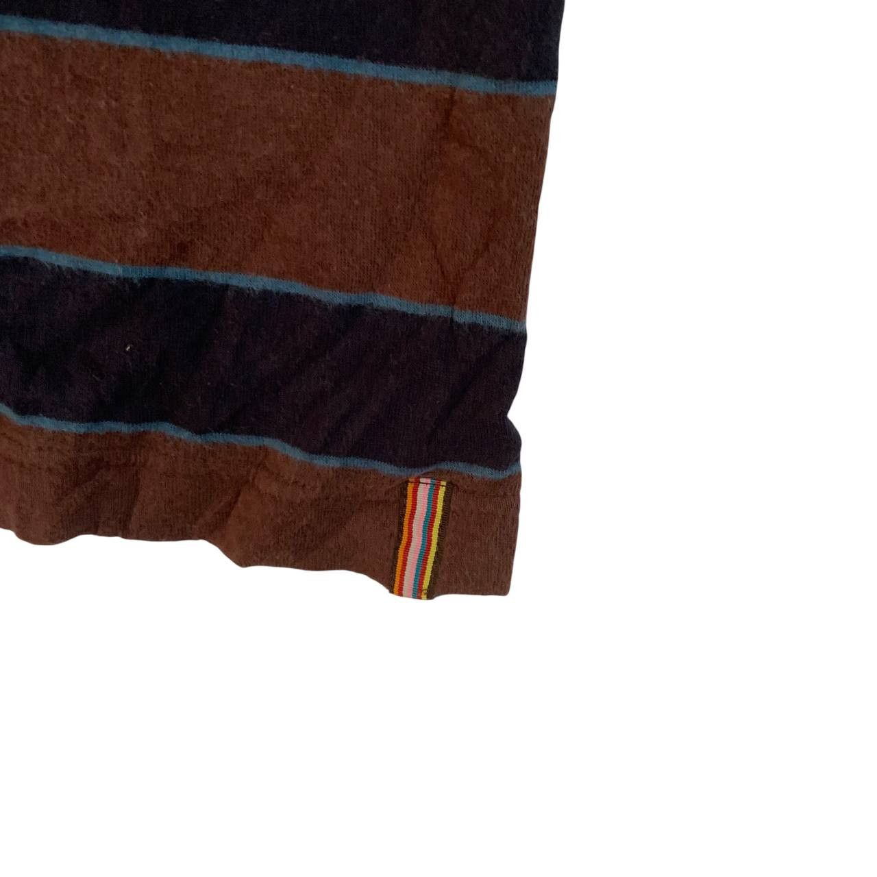 Paul Smith Vintage Paul Smith Stripe Half Zip Stripe Jumper Size US L / EU 52-54 / 3 - 3 Thumbnail