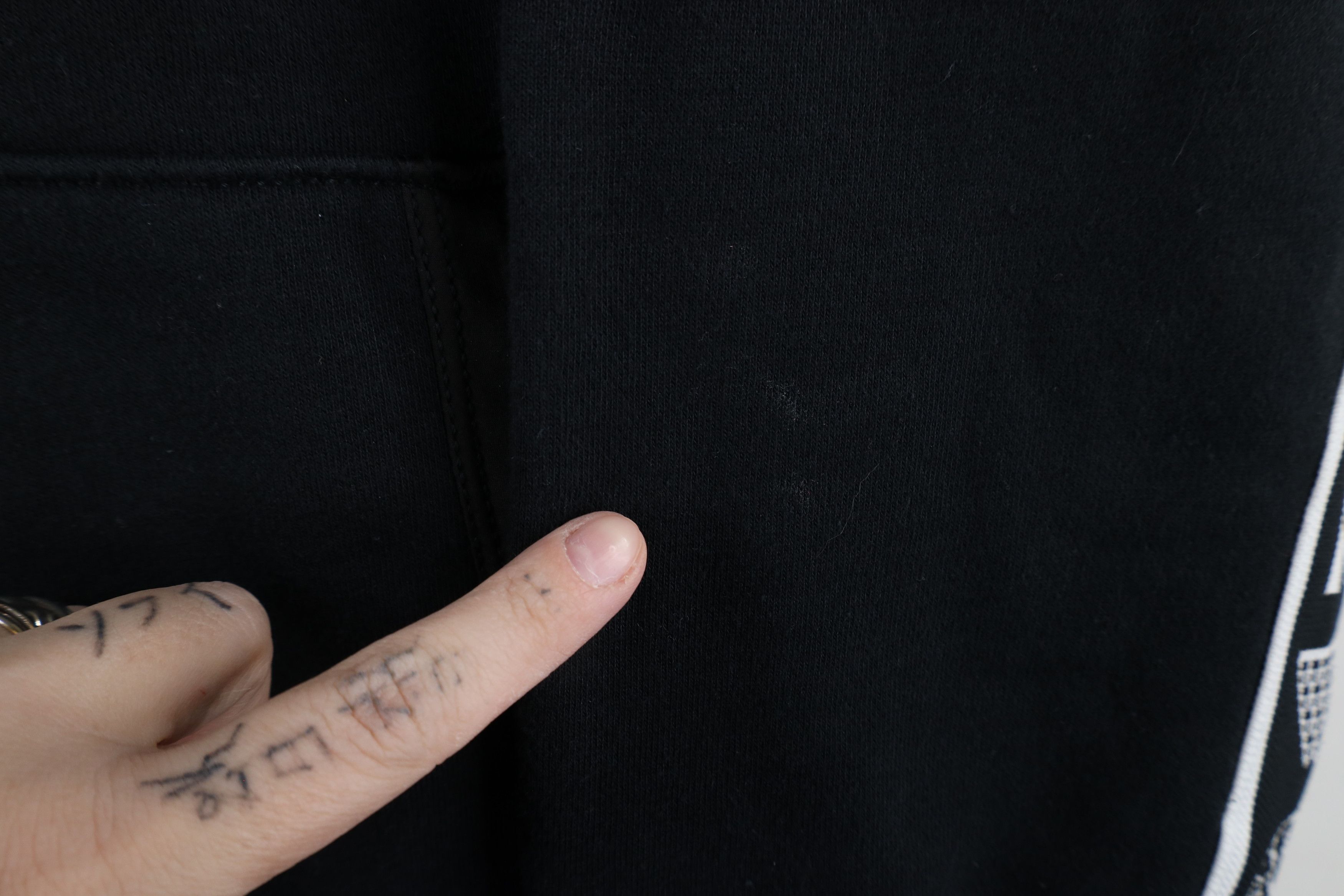 Vintage Just Don All City Out Taped Logo Heavyweight Hoodie Black Size S / US 4 / IT 40 - 4 Thumbnail