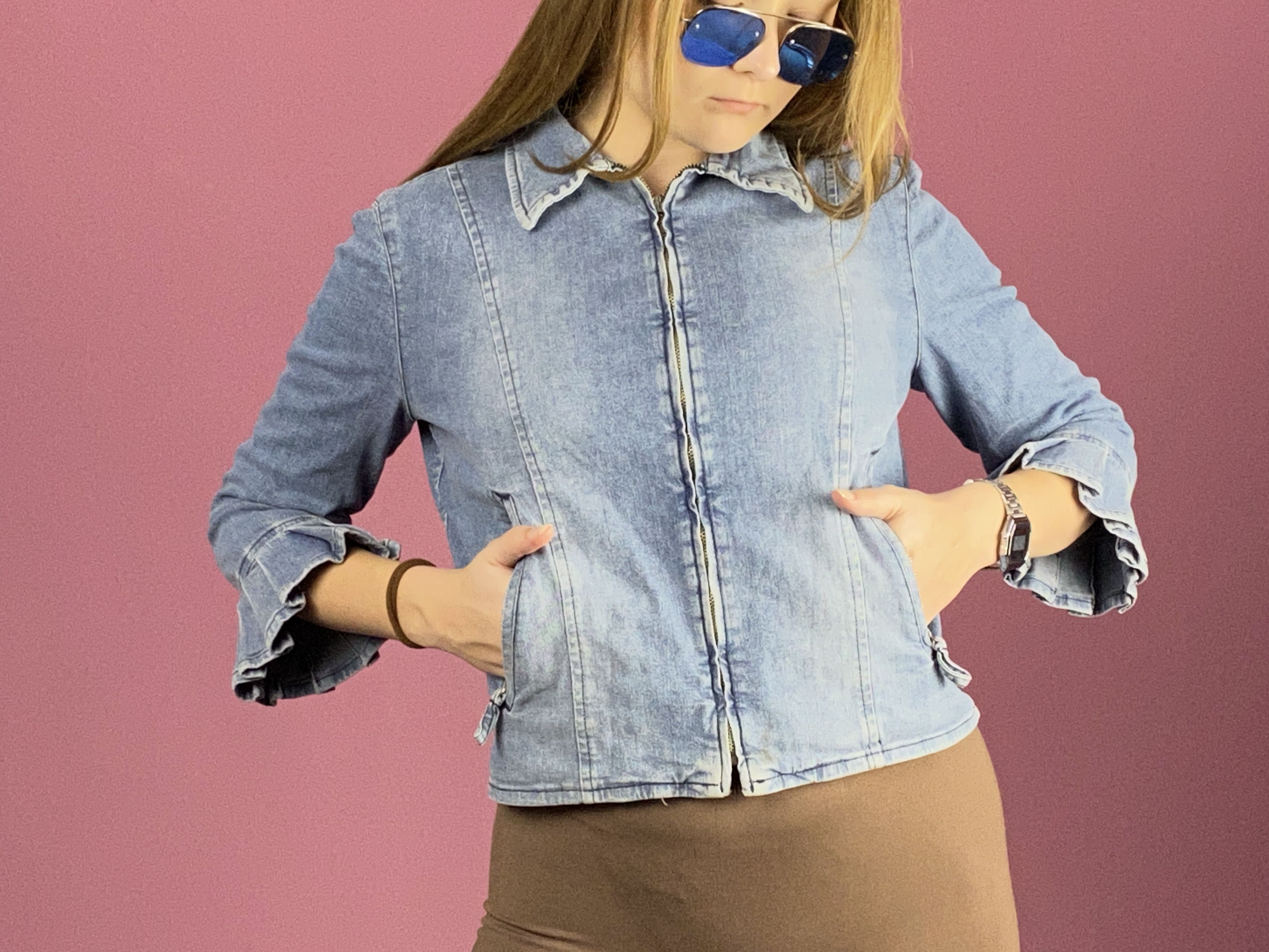 Moschino Moschino Jeans Vintage Women's Jean Jacket - Size US 8 / M Size M / US 6-8 / IT 42-44 - 4 Thumbnail