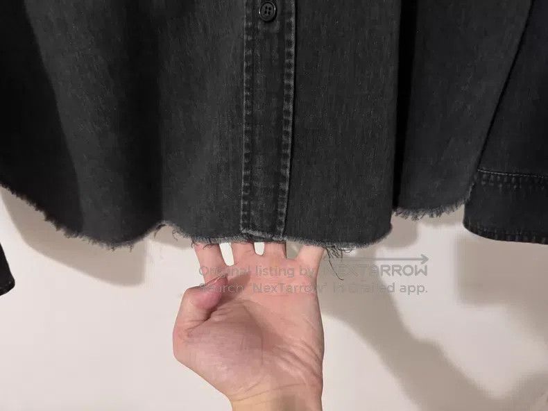 Saint Laurent Paris Saint Laurent Paris Black and Grey Aged Single Pocket Frin Size US S / EU 44-46 / 1 - 4 Thumbnail