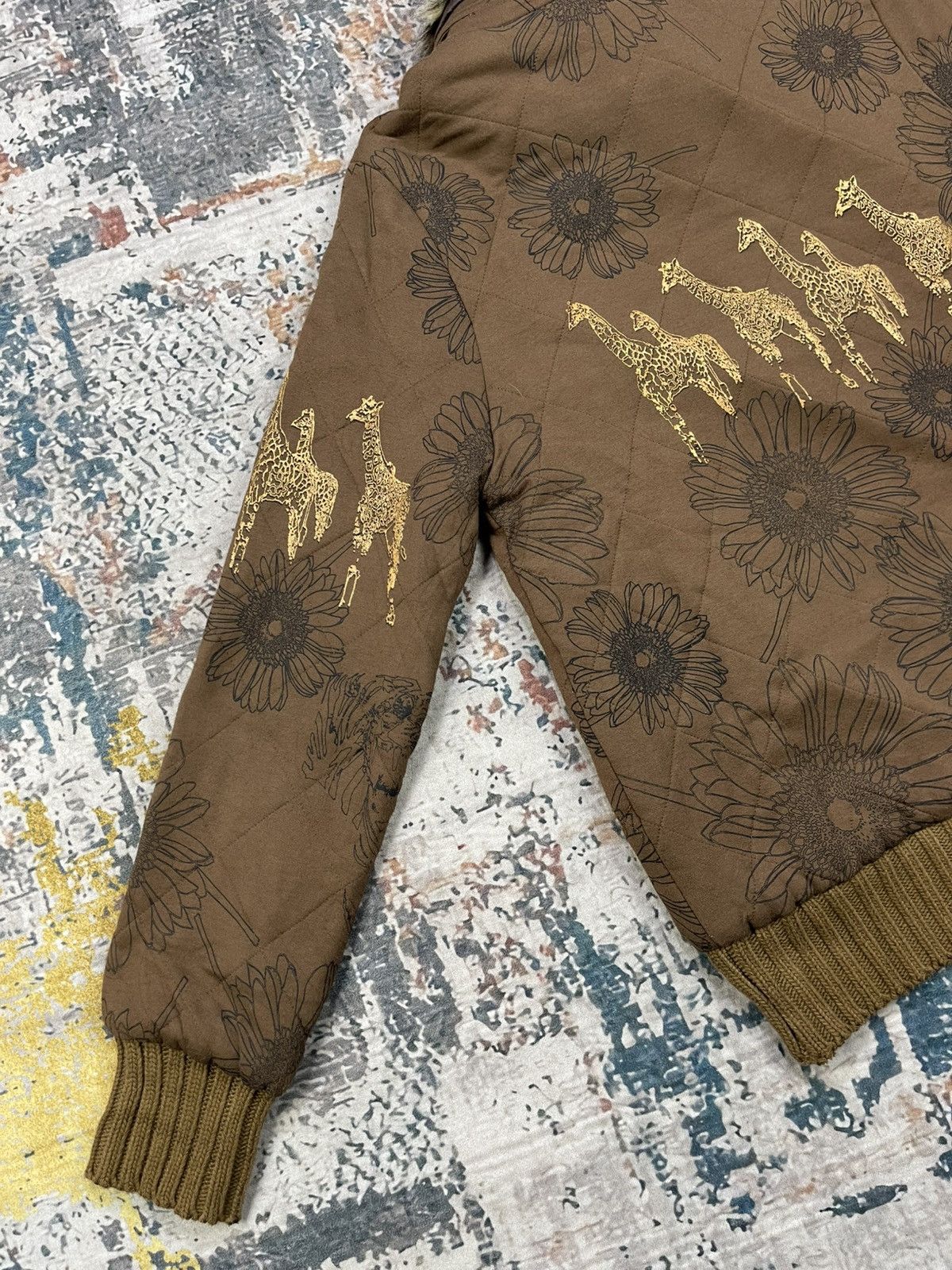 Japanese Brand Hype🔥Scolar Safari Golden Print Fur Jacket Size US S / EU 44-46 / 1 - 3 Thumbnail