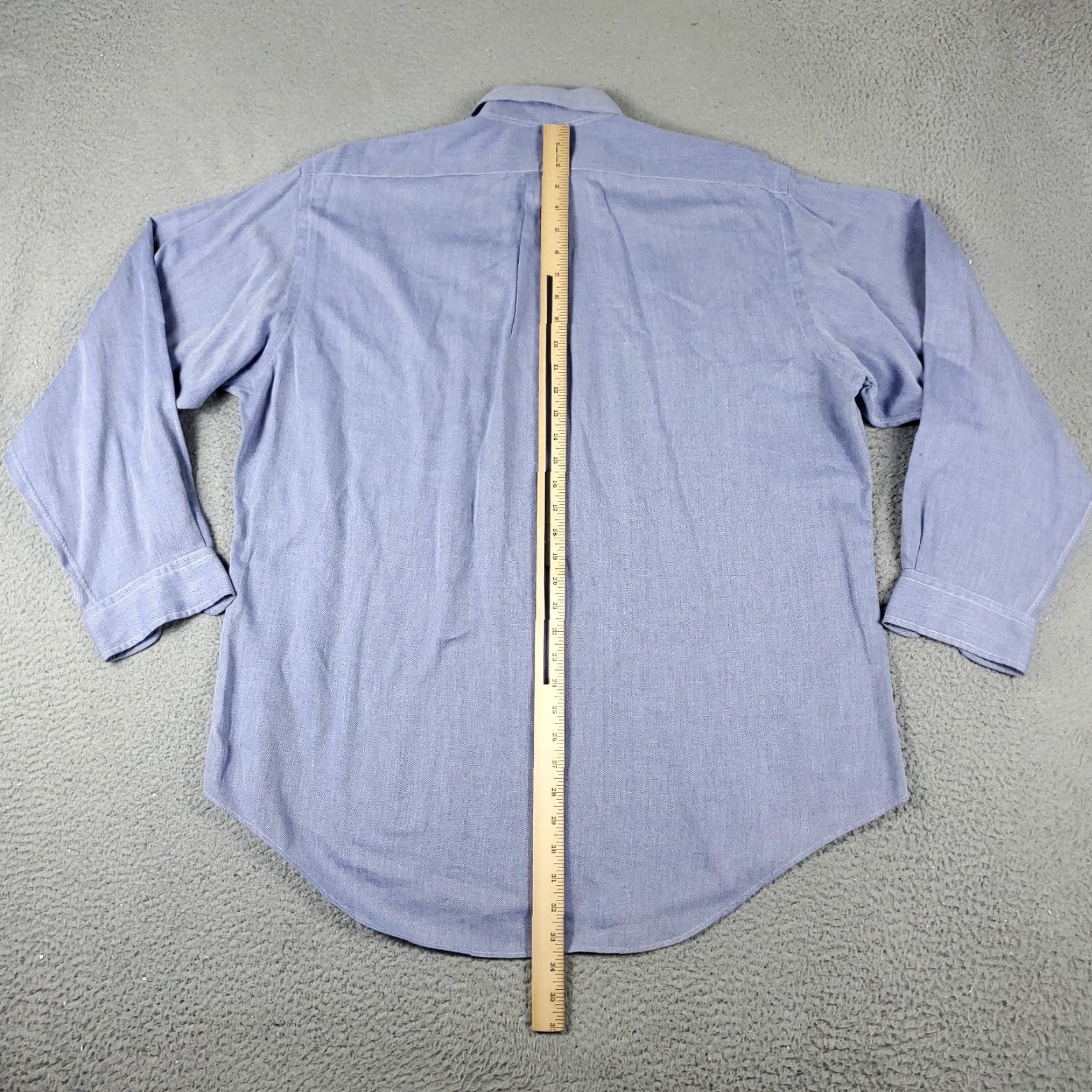 Ralph Lauren Ralph Lauren Shirt Mens 16 Blue Dress Button Up Long Sleeve Casual Workwear 16 in Blue Non-Iron Pockets Size 42R - 5 Thumbnail