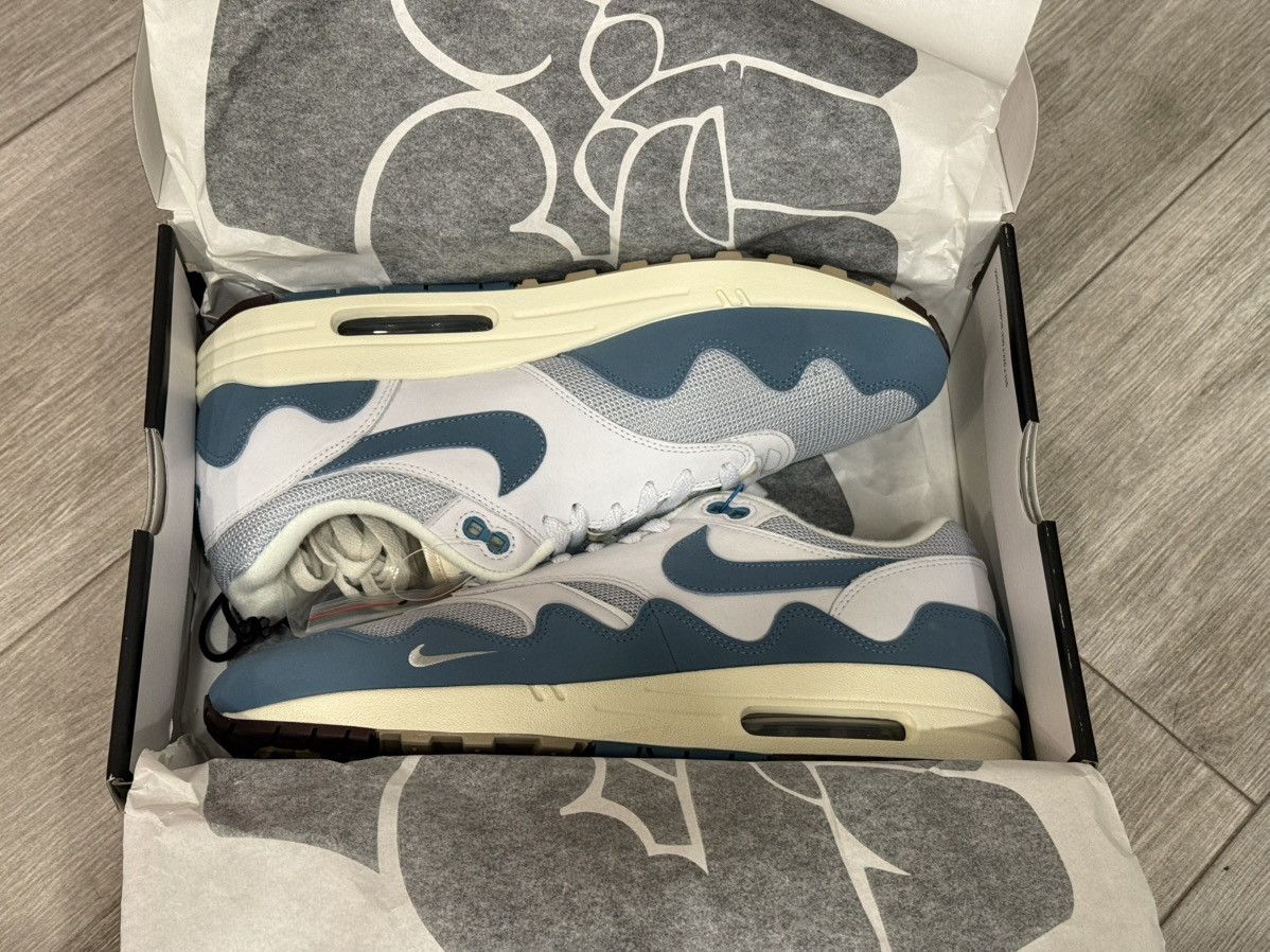 Nike × Patta Patta Nike Air Max 1 Noise Aqua Silver Pure Platinum Sz 12 Size US 12 / EU 45 - 3 Thumbnail