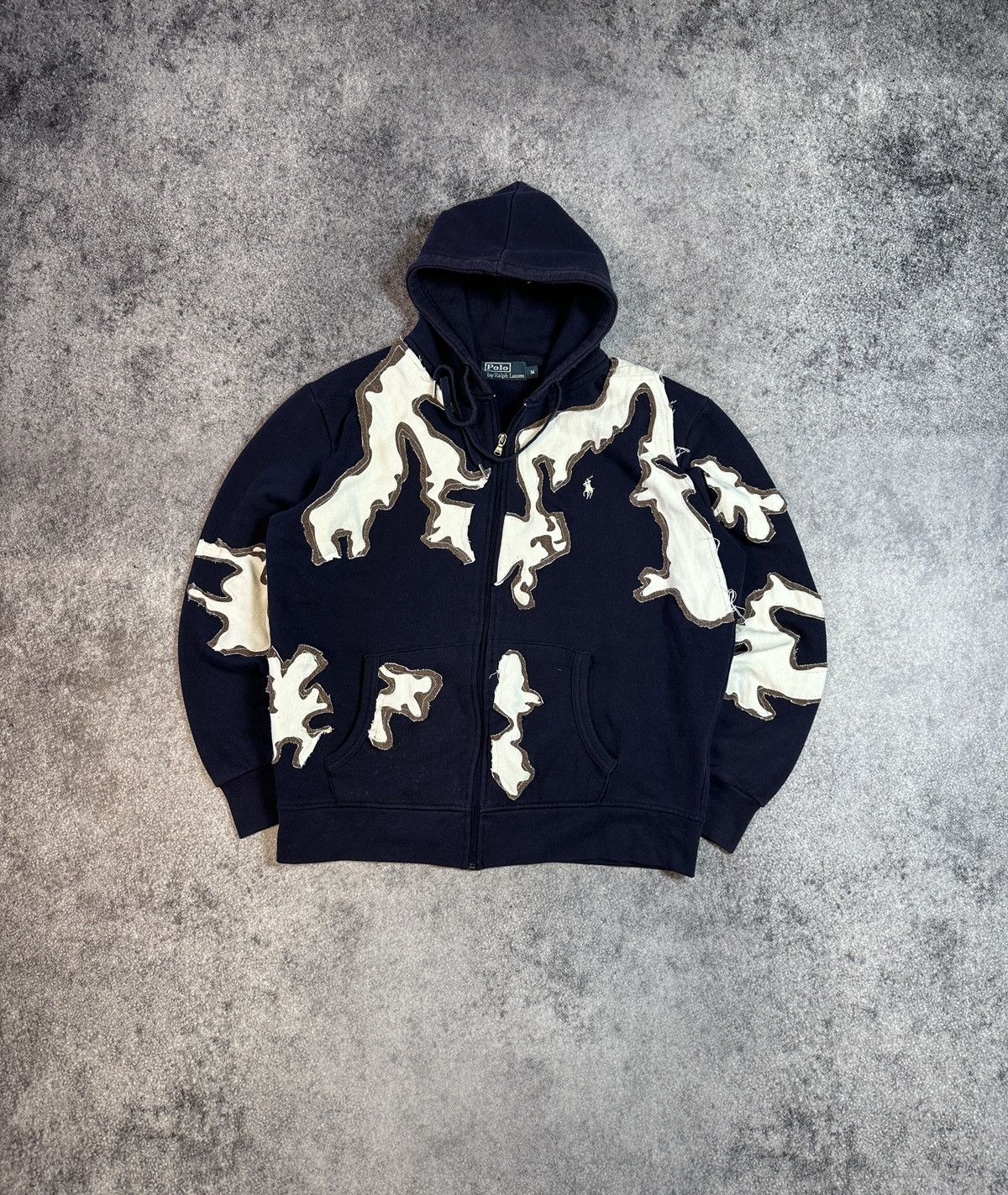Polo Ralph Lauren Y2K Vintage Polo Ralph Lauren Custom Zip Up Hoodie Alt M Size US M / EU 48-50 / 2 - 1 Thumbnail