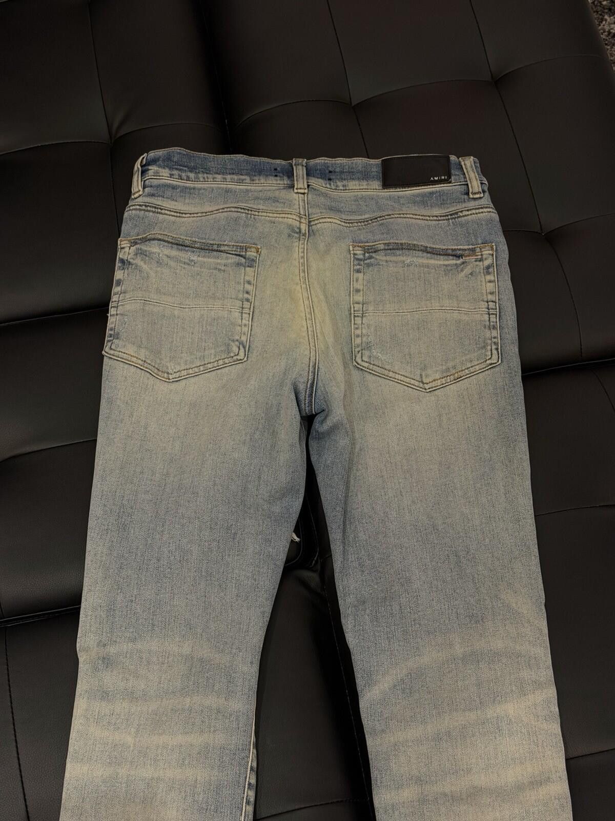 Amiri Size 31 - Amiri Blue Thrasher Jeans 100% Authentic Size US 31 - 10 Thumbnail