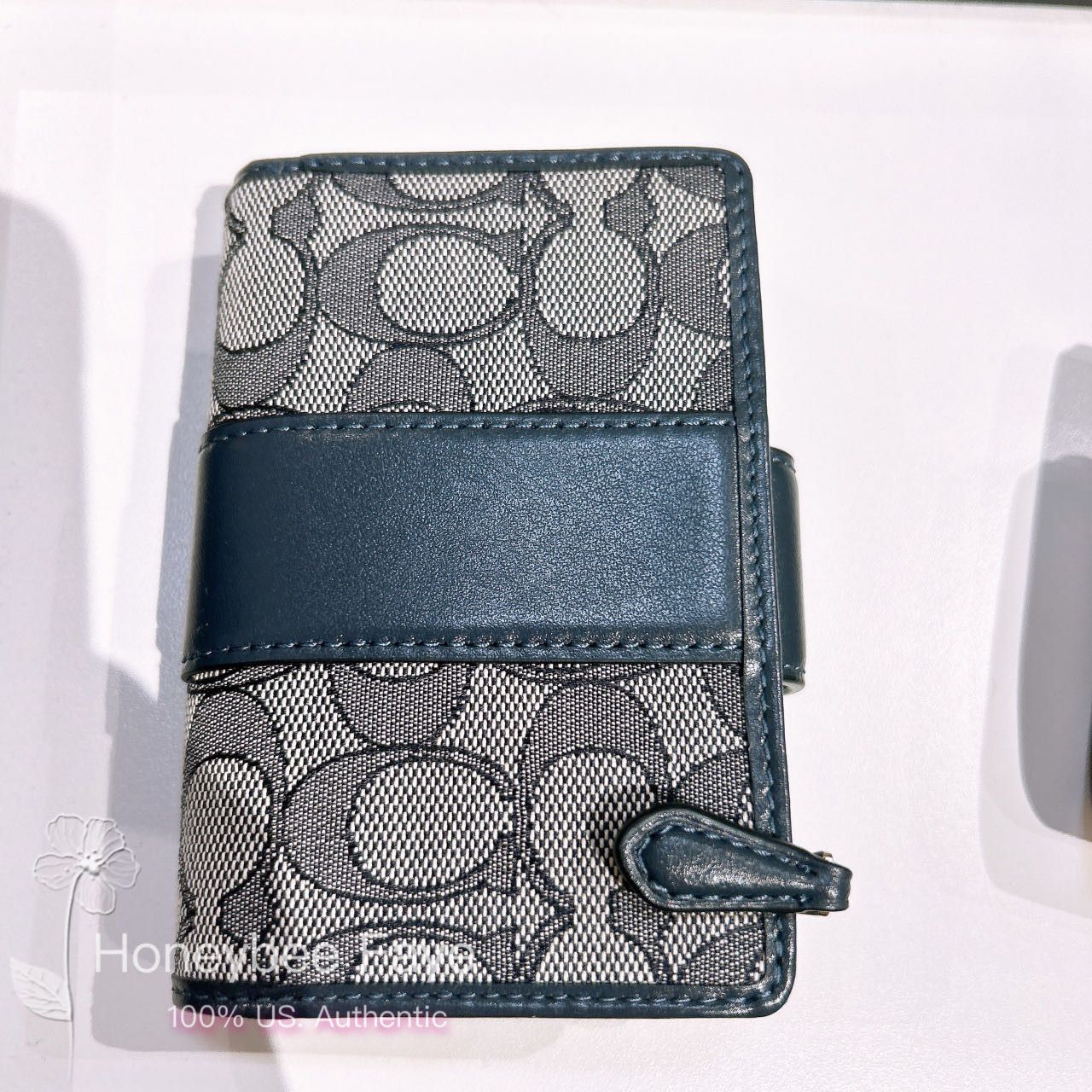 Coach Medium Corner Zip Wallet In Signature Jacquard CU987 Size ONE SIZE - 4 Thumbnail