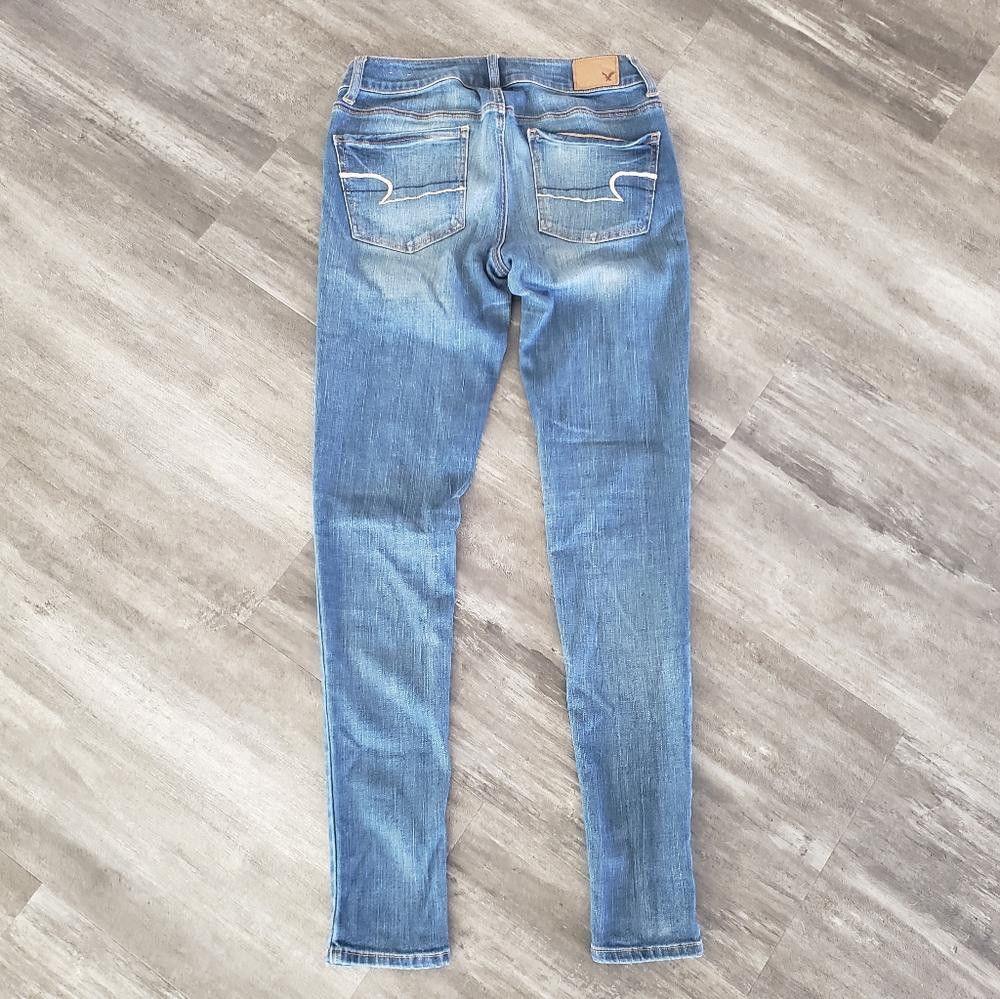 Designer Denim Super Stretch AEO Long Skinny Jean Size 28" / US 6 / IT 42 - 2 Thumbnail
