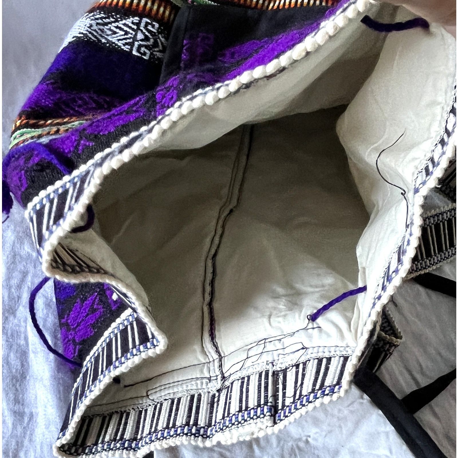 Other Purple Boho Hippie Backpack Size ONE SIZE - 3 Thumbnail