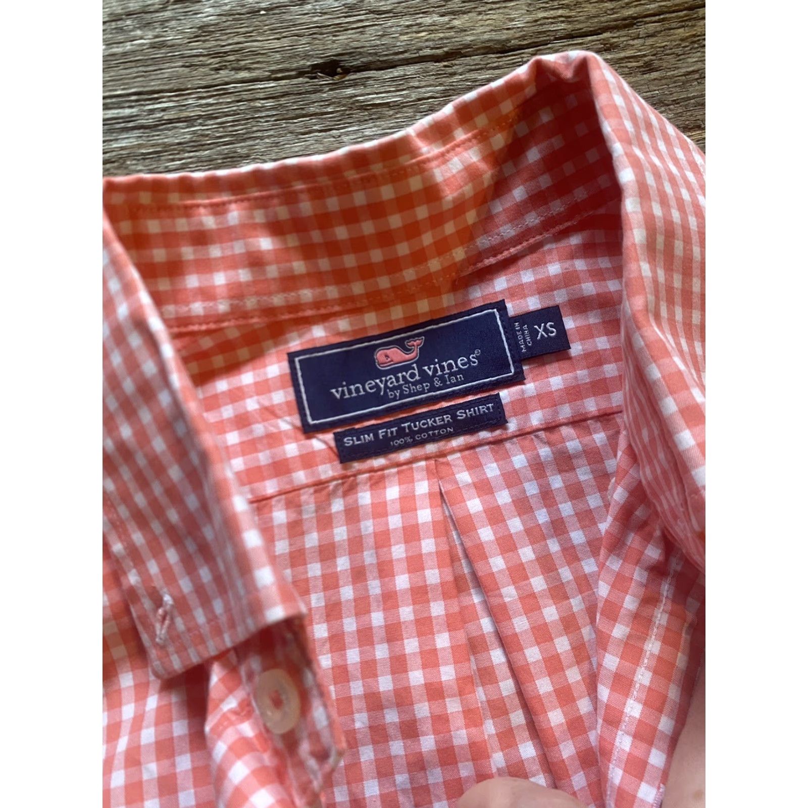Vineyard Vines Vineyard Vines Tucker Shirt XS Coral Check Button Down Long Sleeve Mens Size US XS / EU 42 / 0 - 4 Thumbnail