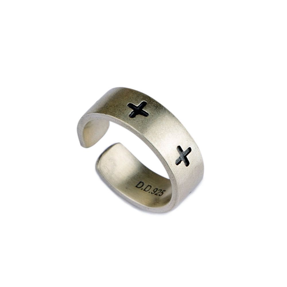 Jewelry Cross Modern Jewelry Rings Open Size Chrome Ring (Size 7-13) Size ONE SIZE - 6 Thumbnail