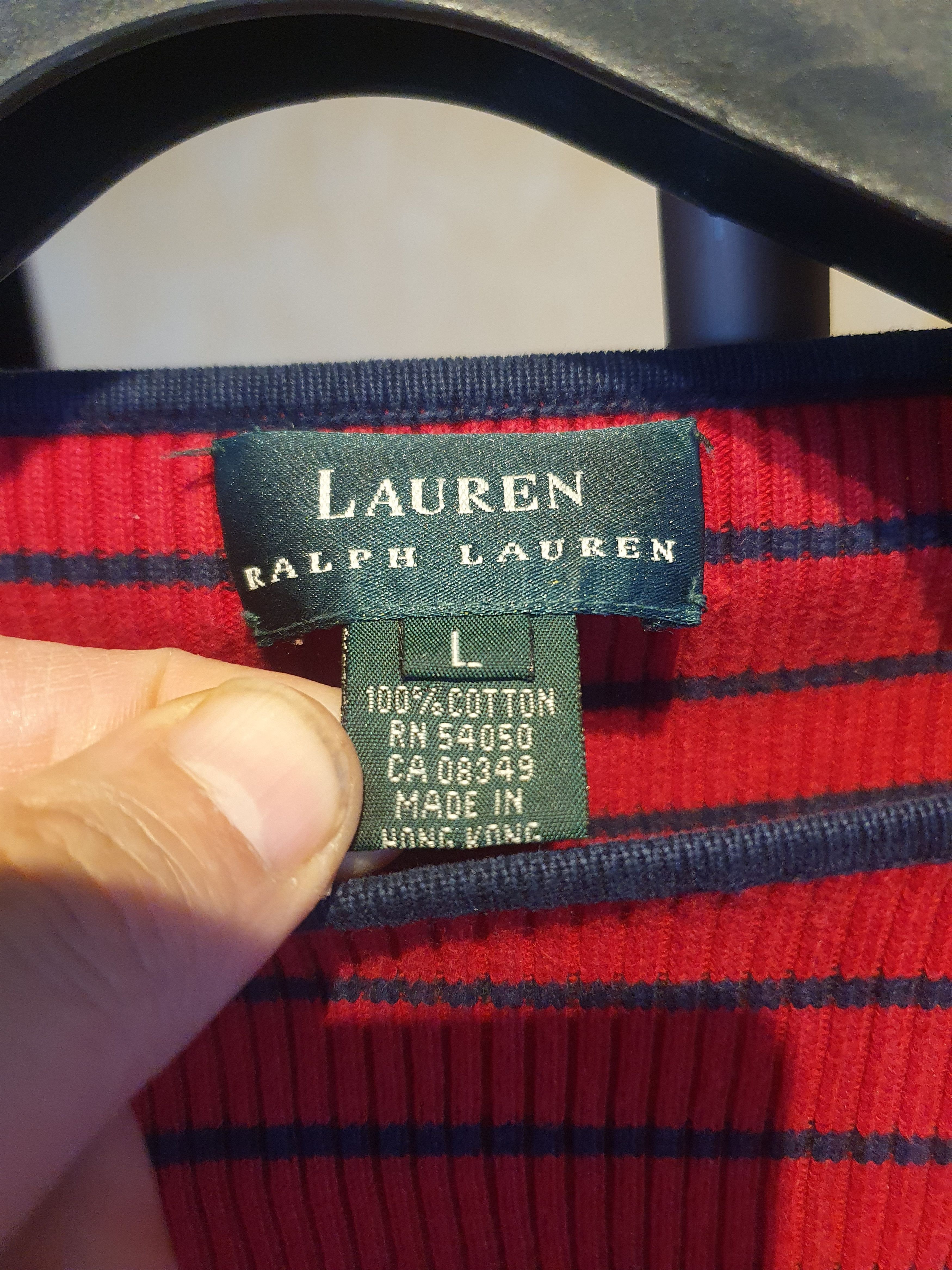 Ralph Lauren Lauren Ralph Lauren Women's Striped Top Red and Blue L Size L / US 10 / IT 46 - 2 Thumbnail