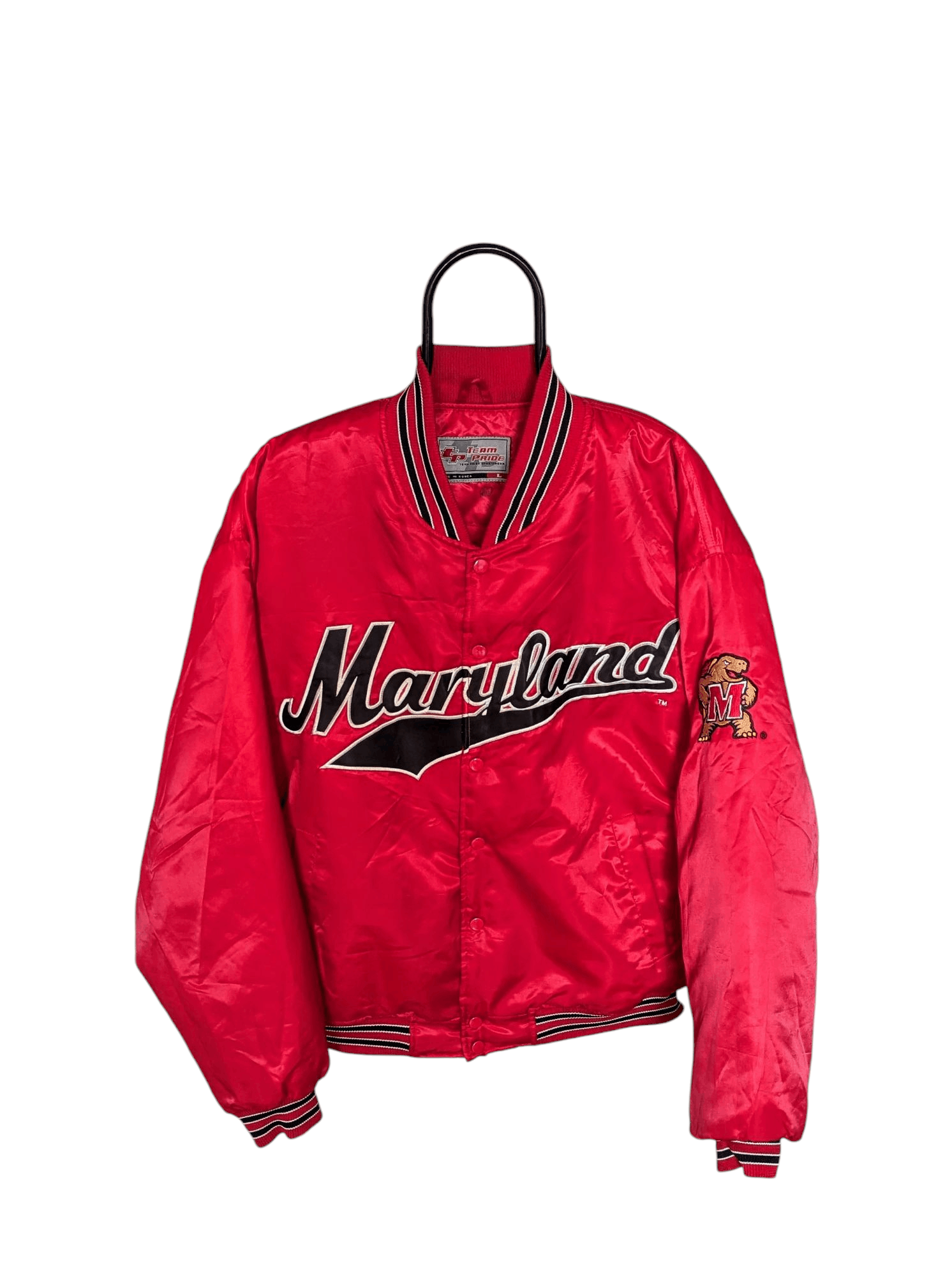Starter University of Maryland Bomber Varsity Jacket vintage rare Size US L / EU 52-54 / 3 - 1 Thumbnail