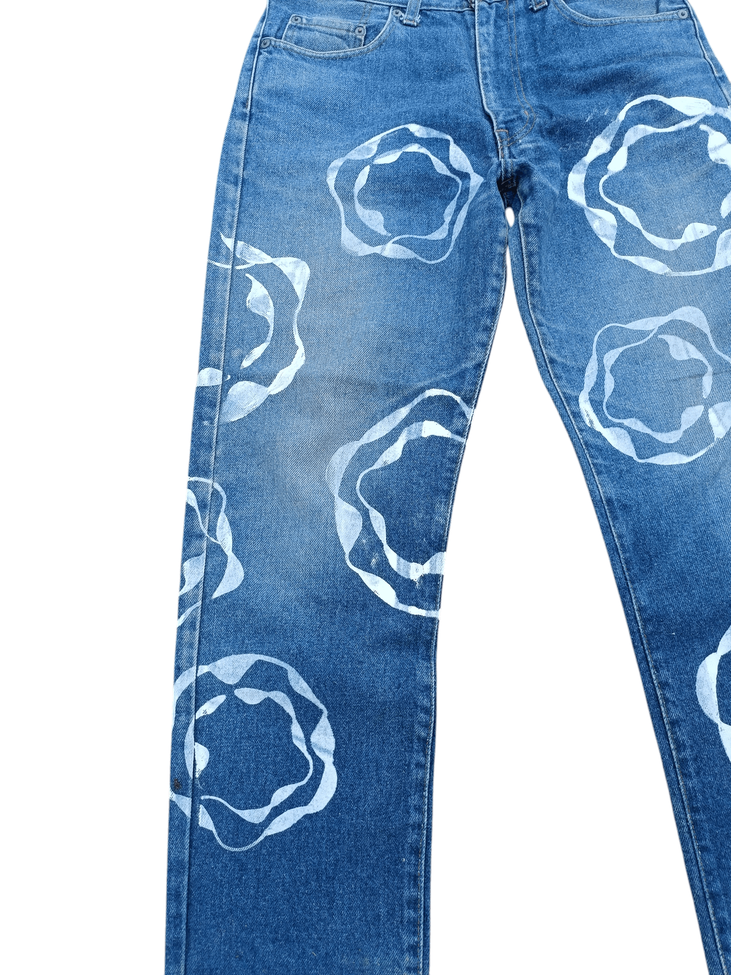 Hysteric Glamour Japan 🇯🇵 Liberto Big Tears Paint Design Denim Size US 30 / EU 46 - 7 Thumbnail