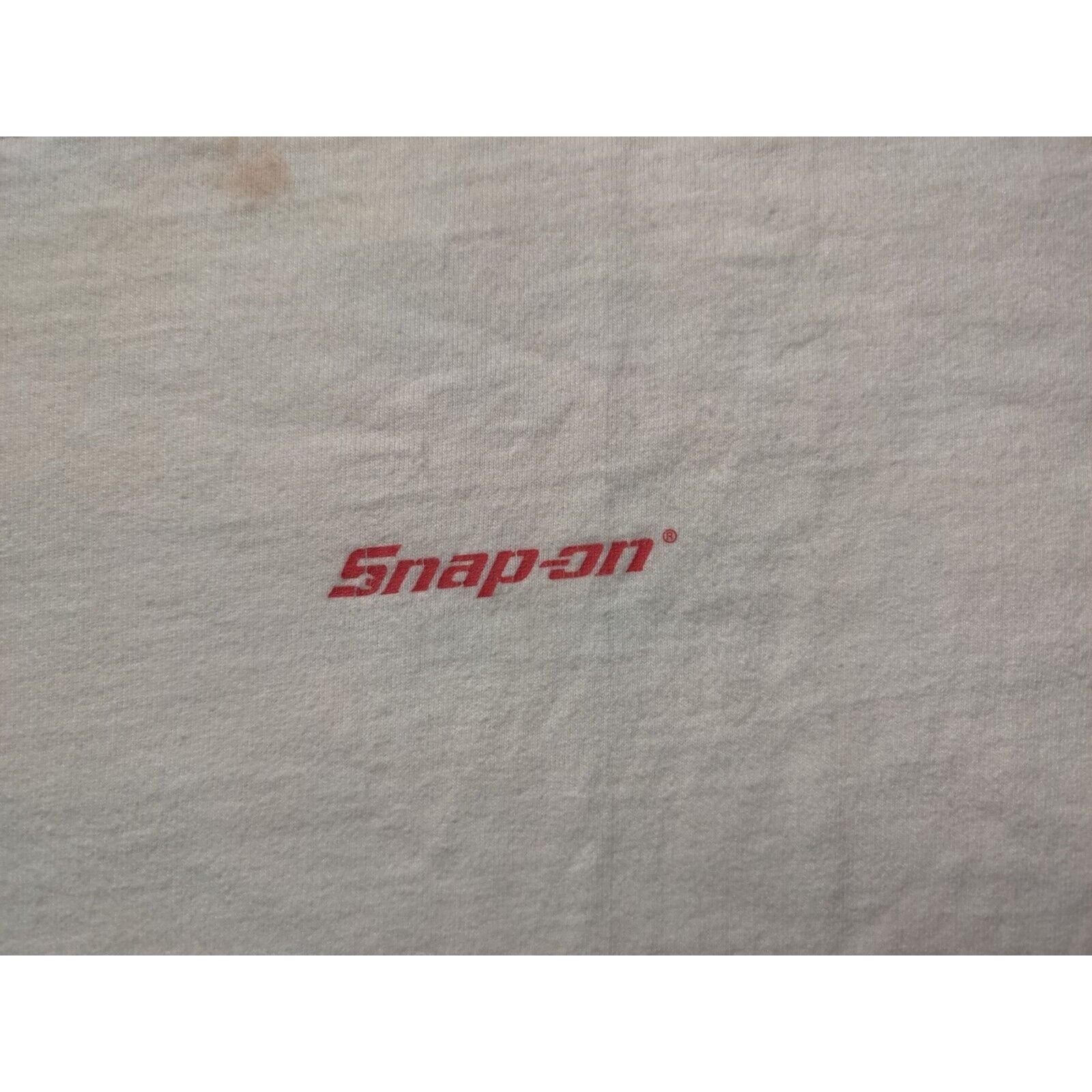 Fruit Of The Loom VINTAGE Snap-On Tools Shirt Adult Mens XL Whit Spell Out Size US XL / EU 56 / 4 - 2 Thumbnail
