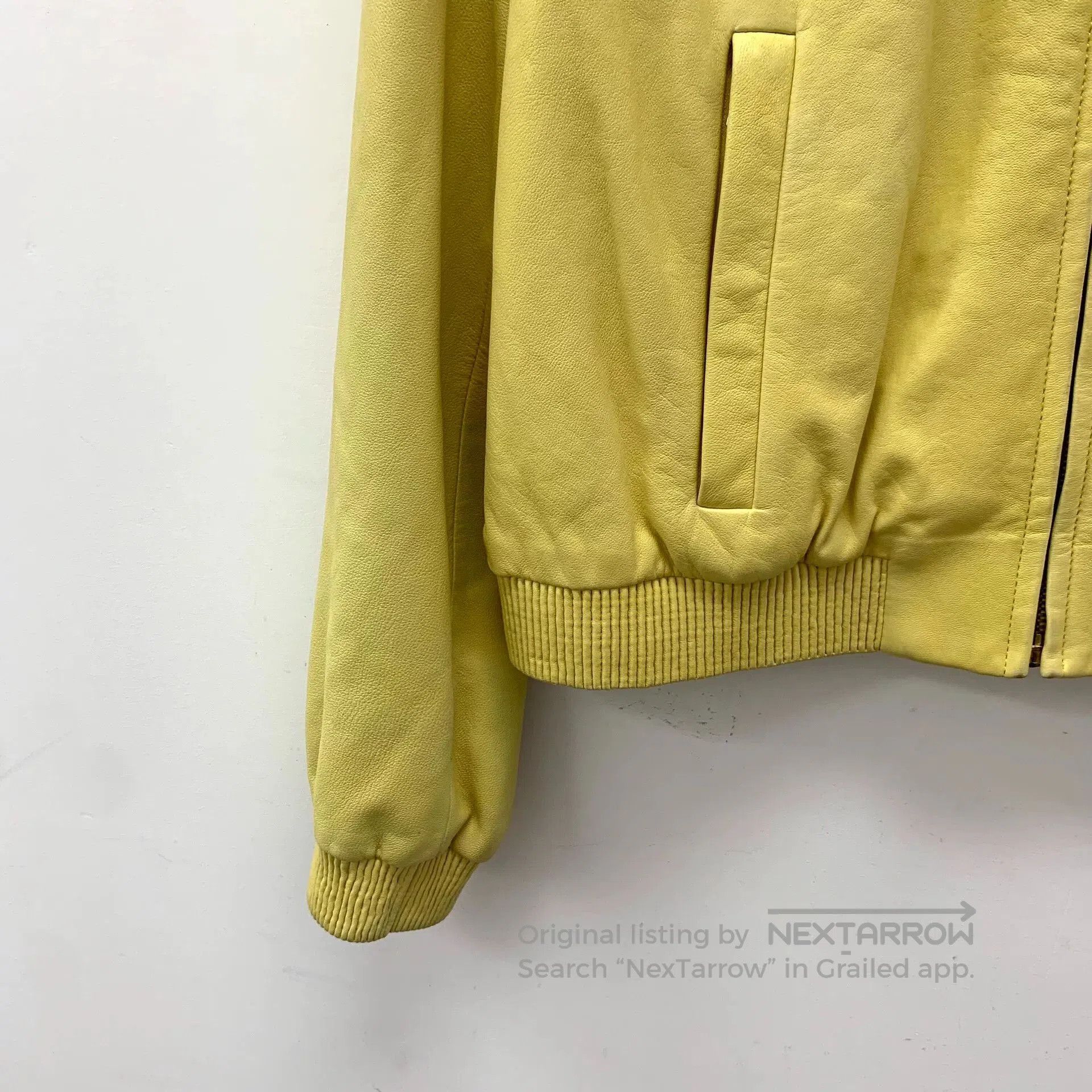 Miu Miu miu miu yellow lambskin zip. Size US M / EU 48-50 / 2 - 4 Thumbnail