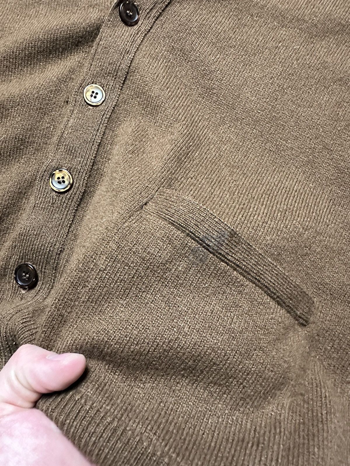 Burberry × Vintage Vintage Burberrys cardigan brown size XL logo Size US XL / EU 56 / 4 - 3 Thumbnail
