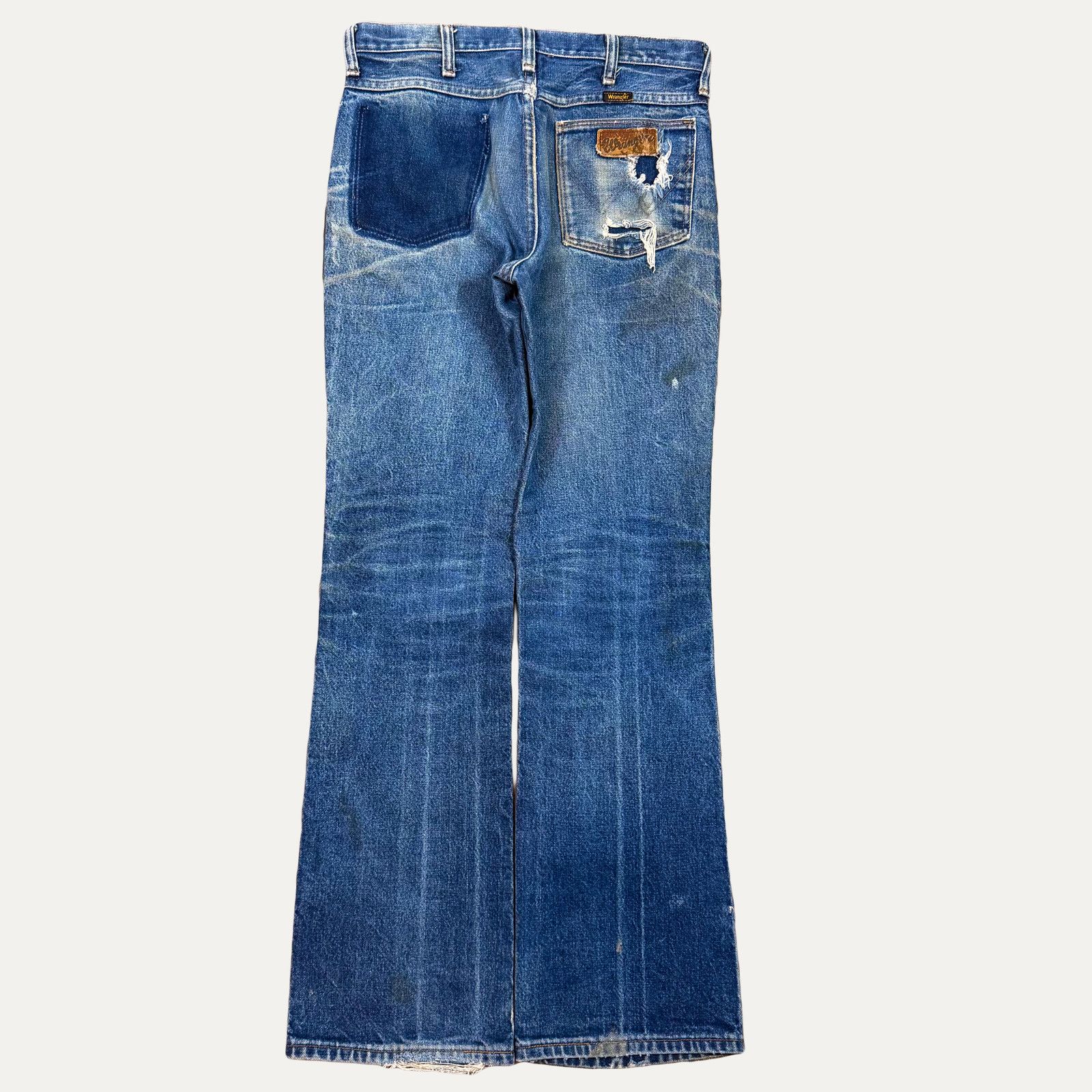 Wrangler Vintage Wrangler Boot Cut Denim Jeans Size 31" - 2 Thumbnail