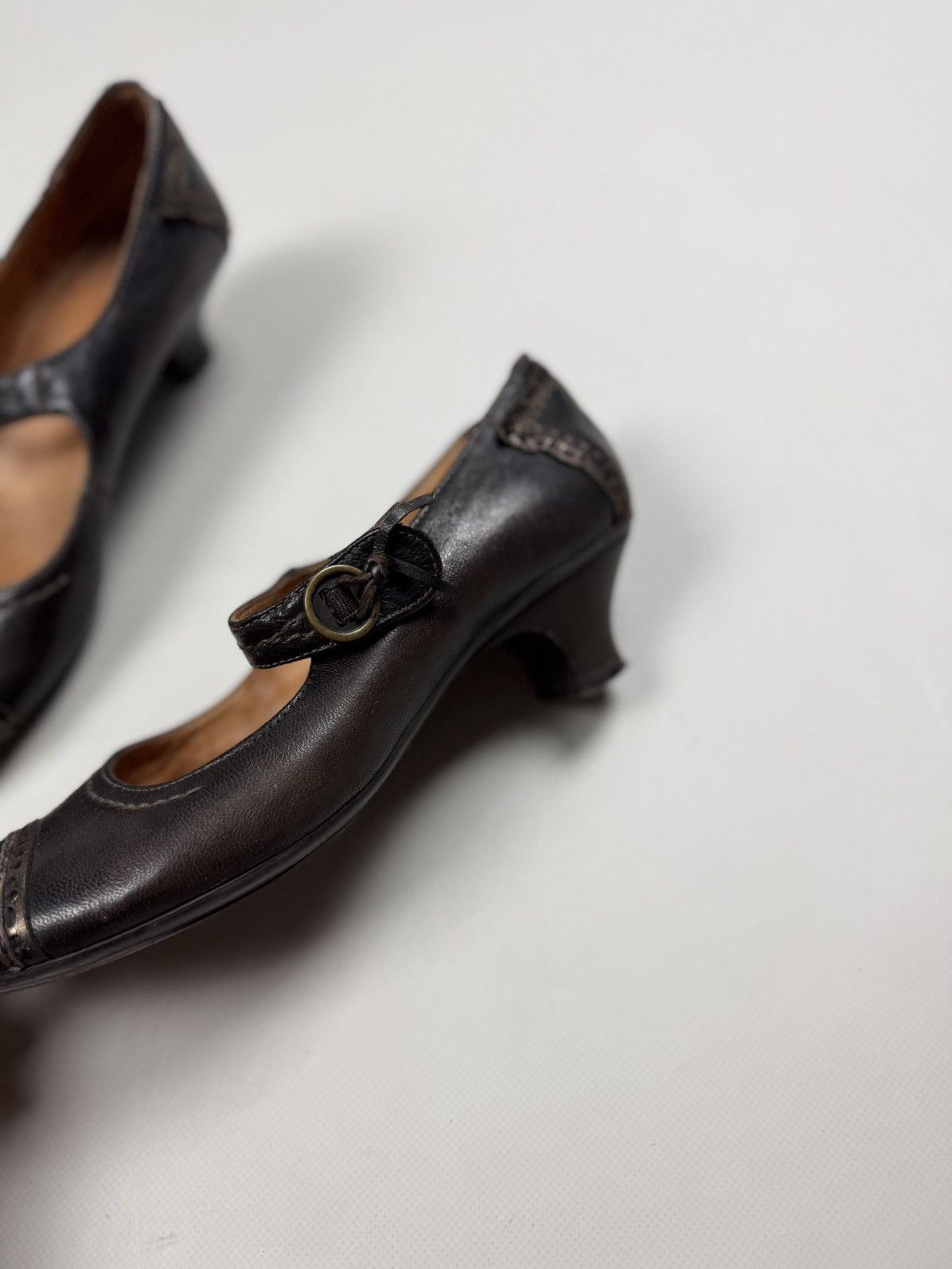 A.S.98 × Vintage Airstep Vintage Avant-Garde Ladies Leather Heeled Shoes Size US 8 / IT 38 - 21 Thumbnail