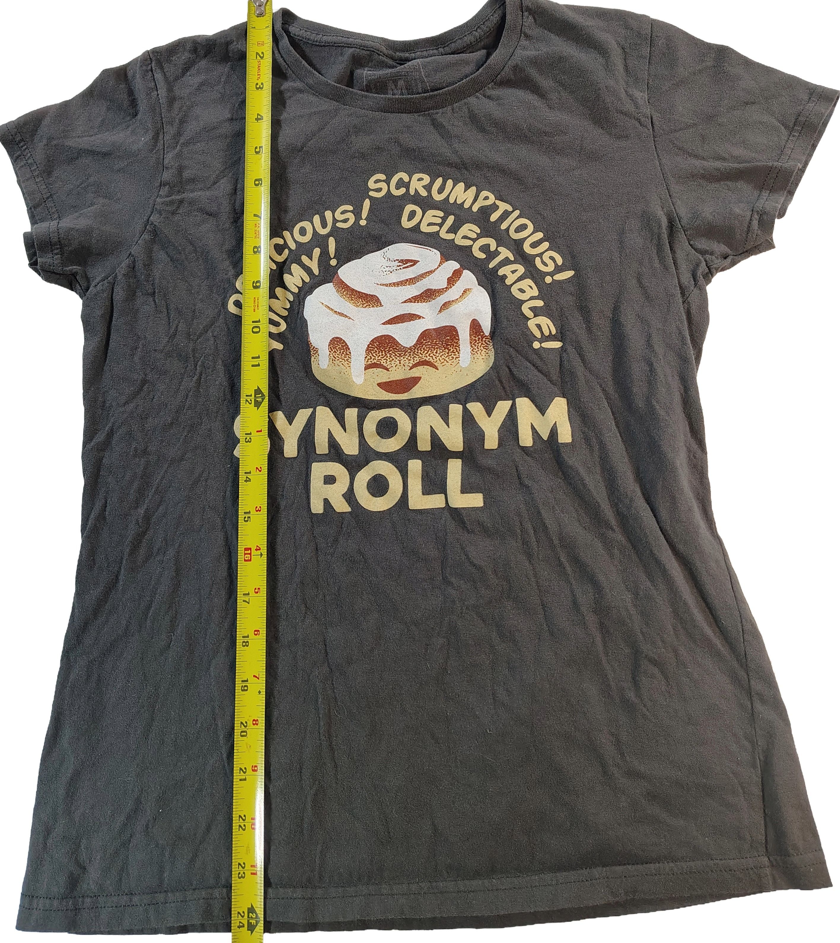 Other Women's Medium Dark Grey "Synonym Roll" Graphic T-Shirt Size M / US 6-8 / IT 42-44 - 5 Thumbnail