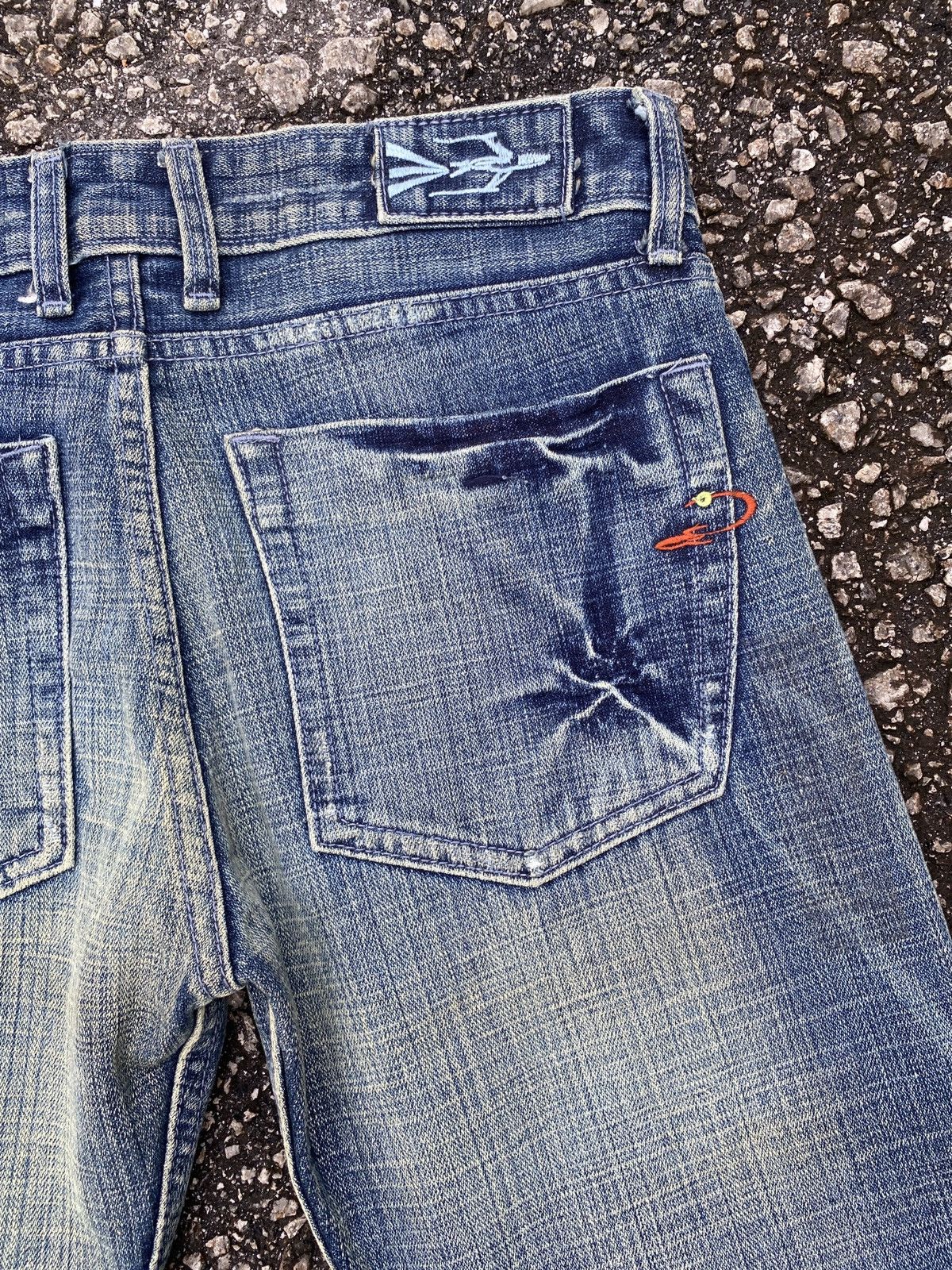 Diesel × Japanese Brand × Tornado Mart 1990s - Vintage Diesel Astronomy Design Flare Denim Size US 32 / EU 48 - 16 Thumbnail