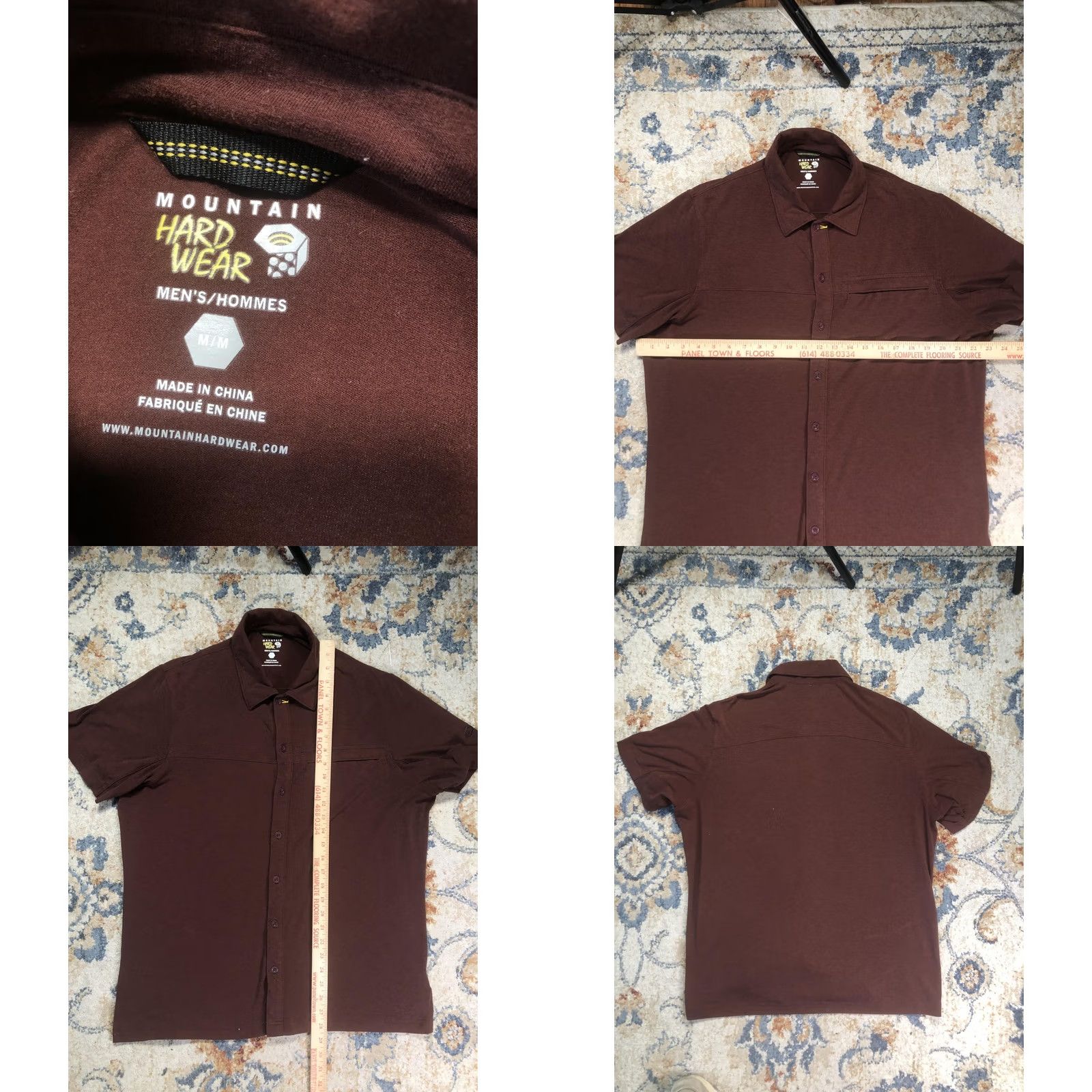 Mountain Hardwear Mountain Hardwear Shirt Mens M Brown Solid Short Sleeve Button Up Casual Size US M / EU 48-50 / 2 - 8 Thumbnail