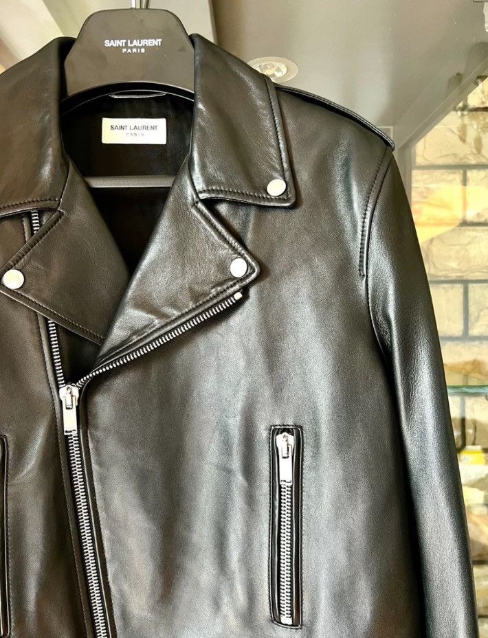 Saint Laurent Paris × Yves Saint Laurent Saint Laurent 19fw motorcycle leather jacket2410-Nextarrow Size US M / EU 48-50 / 2 - 3 Thumbnail