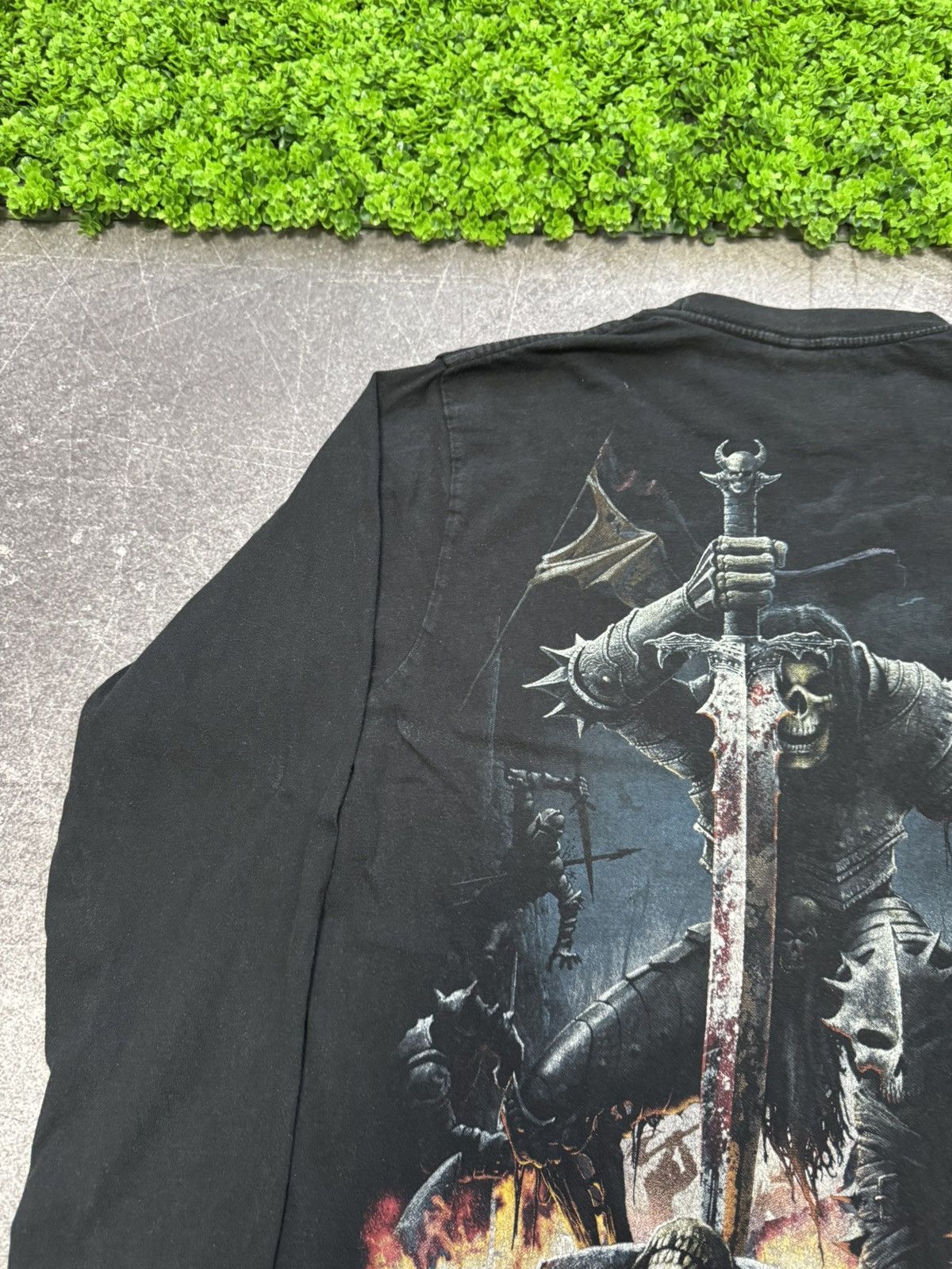 Vintage Vintage 90s Skull Longsleeve Spiral Y2K Affliction Style Size US M / EU 48-50 / 2 - 15 Thumbnail