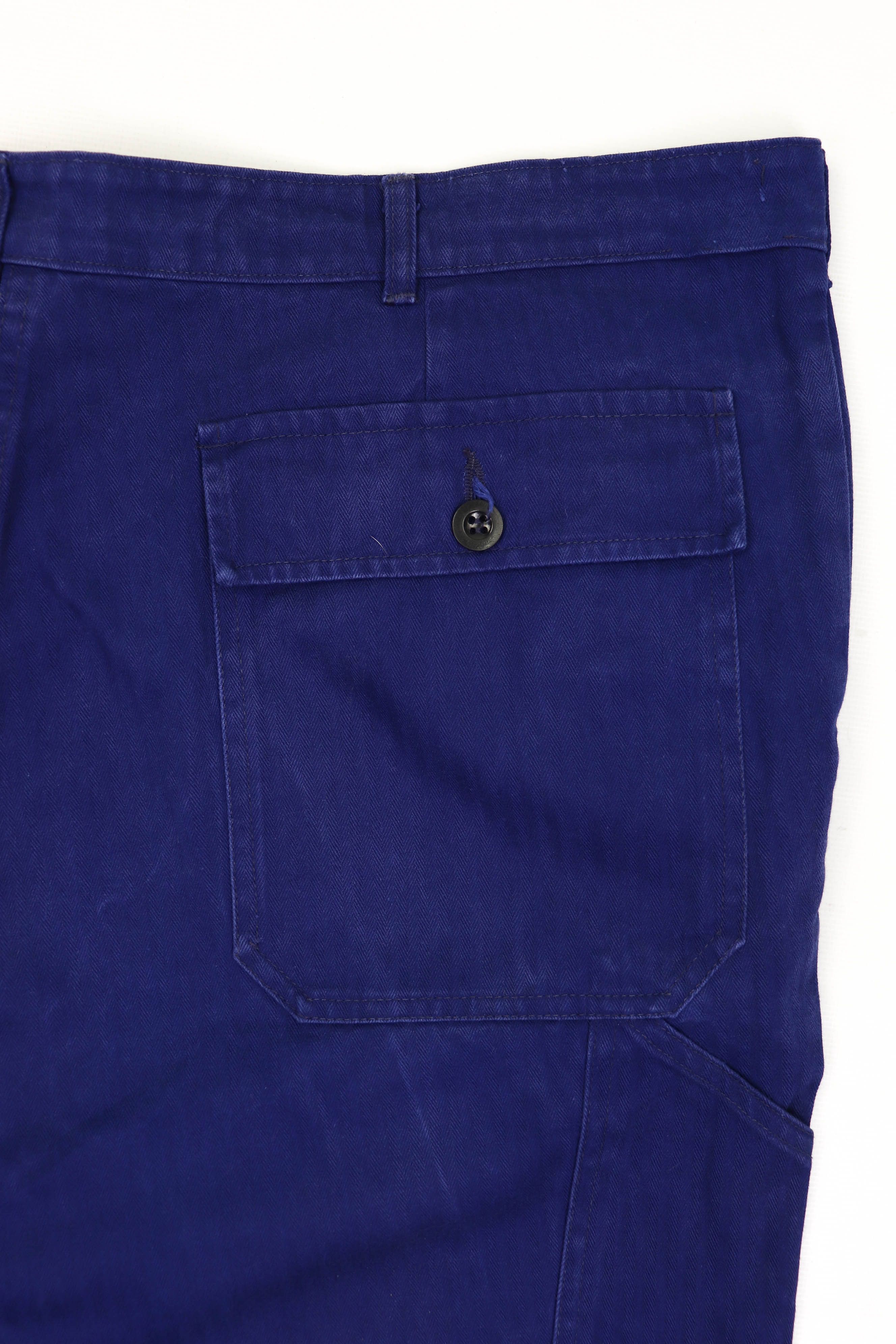 Vintage Vintage French Workers SANFOR Blue Cotton Chore Pants Size US 40 / EU 56 - 10 Thumbnail