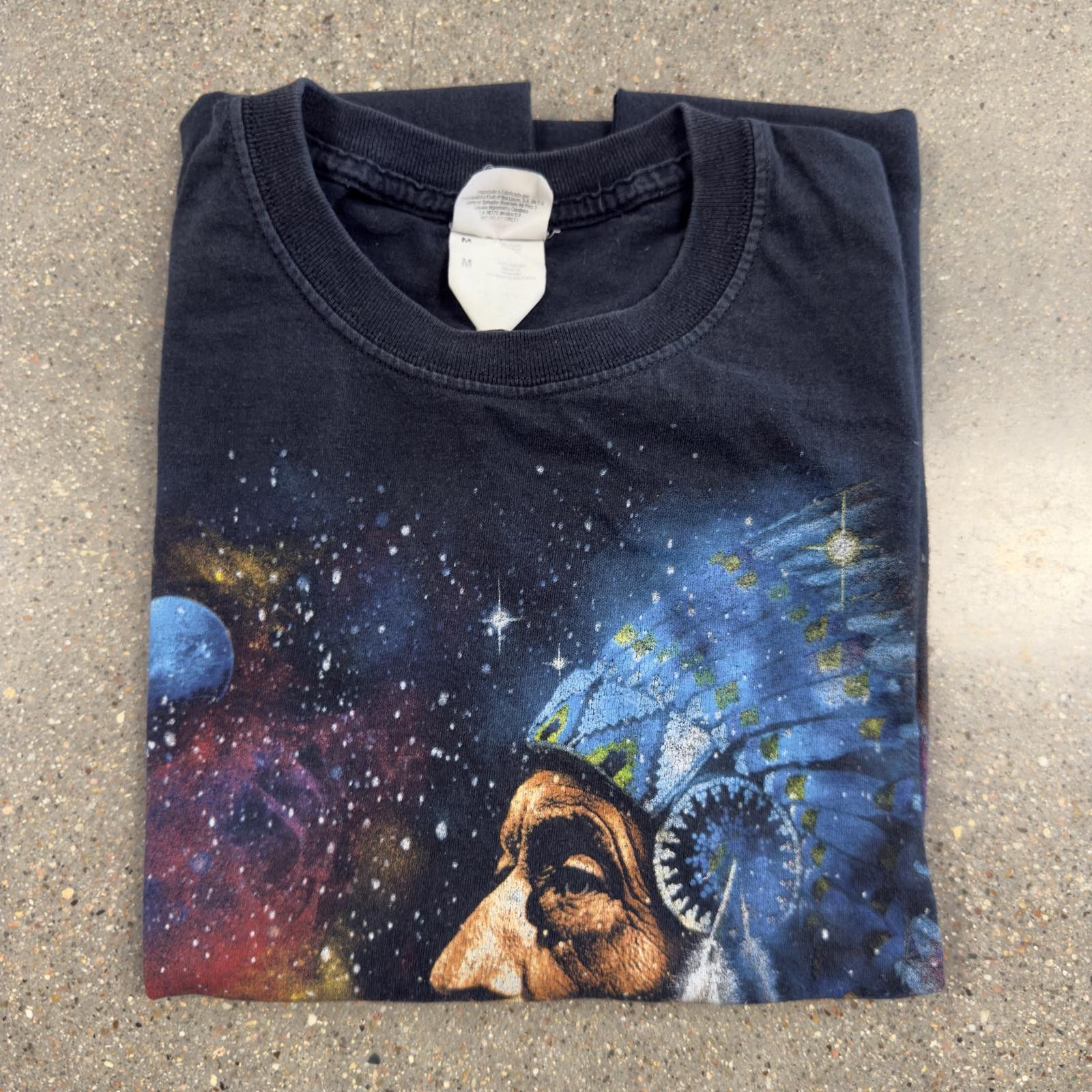 Fruit Of The Loom Vintage FOTL Trippy Cherokee Native American Space T-Shirt M Size US M / EU 48-50 / 2 - 8 Thumbnail