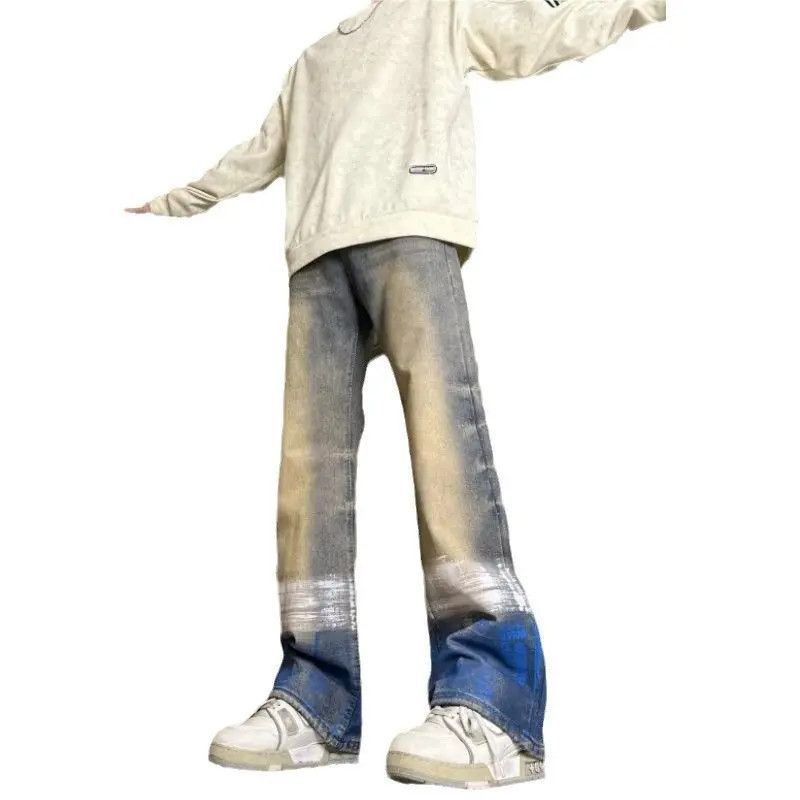 Japanese Brand Retro loose high street gradient jeans Size US 32 / EU 48 - 5 Thumbnail